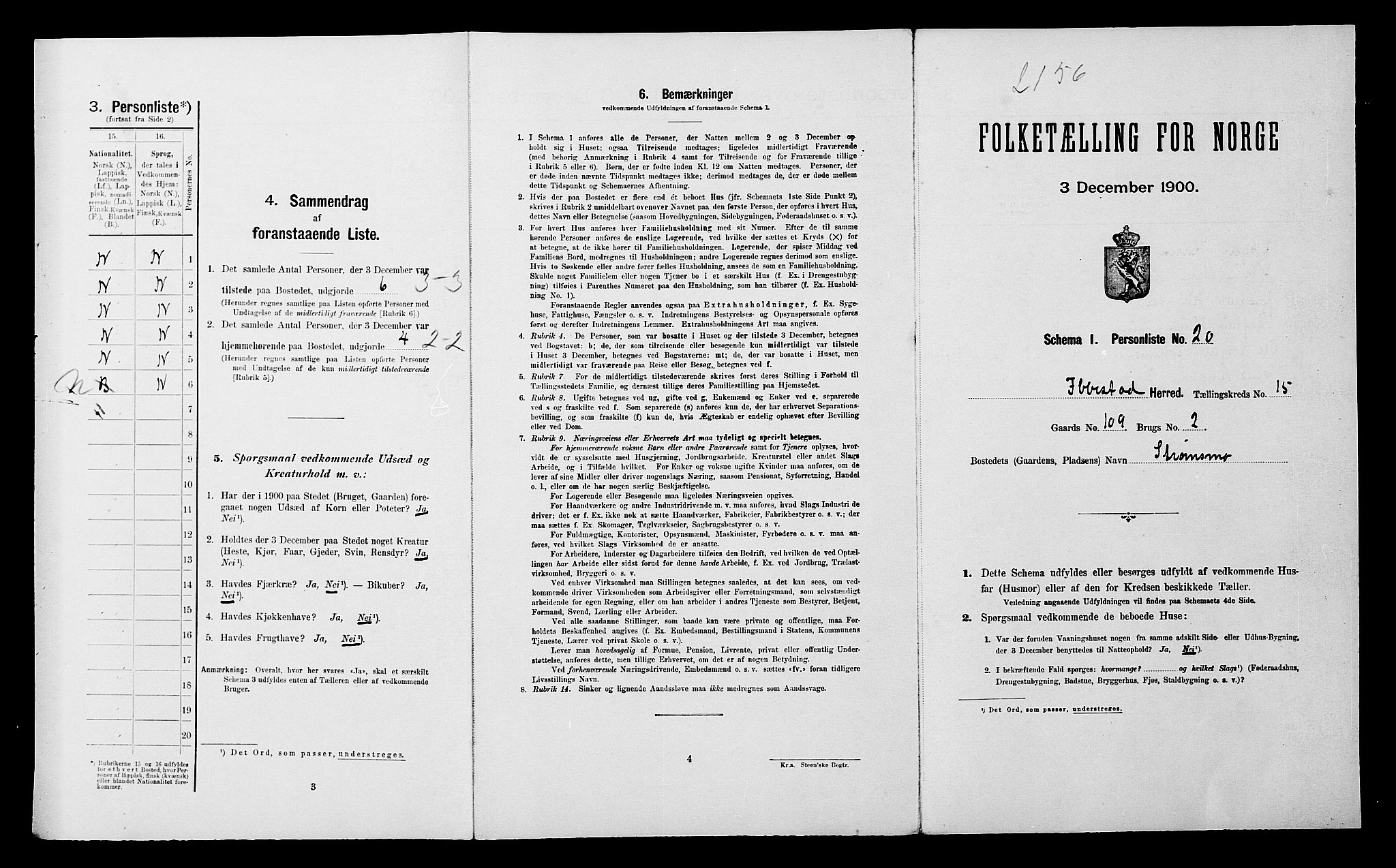 SATØ, Folketelling 1900 for 1917 Ibestad herred, 1900, s. 2073