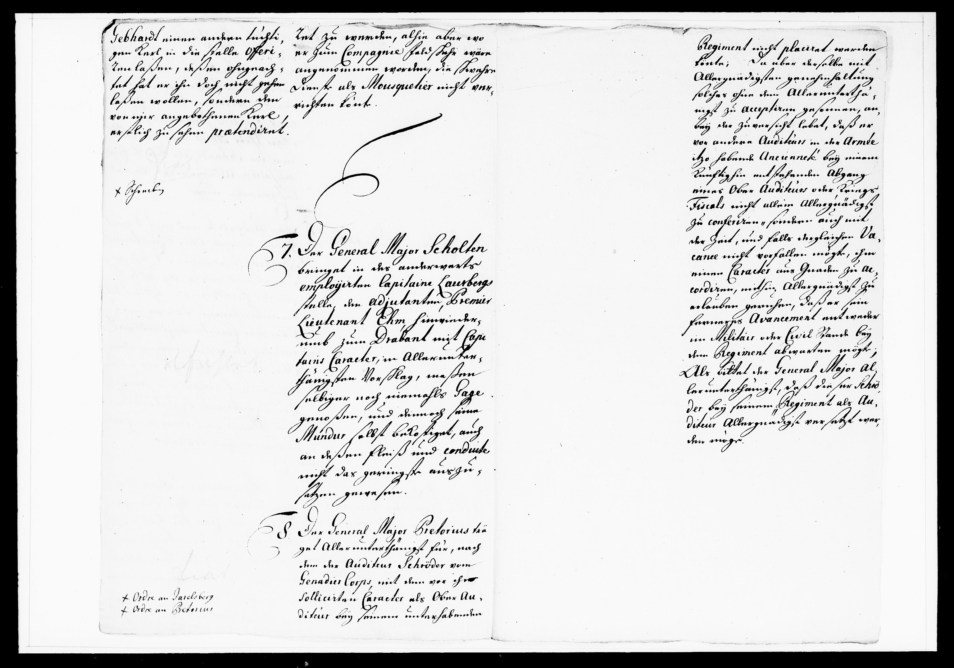 Krigskollegiet, Krigskancelliet, DRA/A-0006/-/1103-1107: Refererede sager, 1732, s. 131