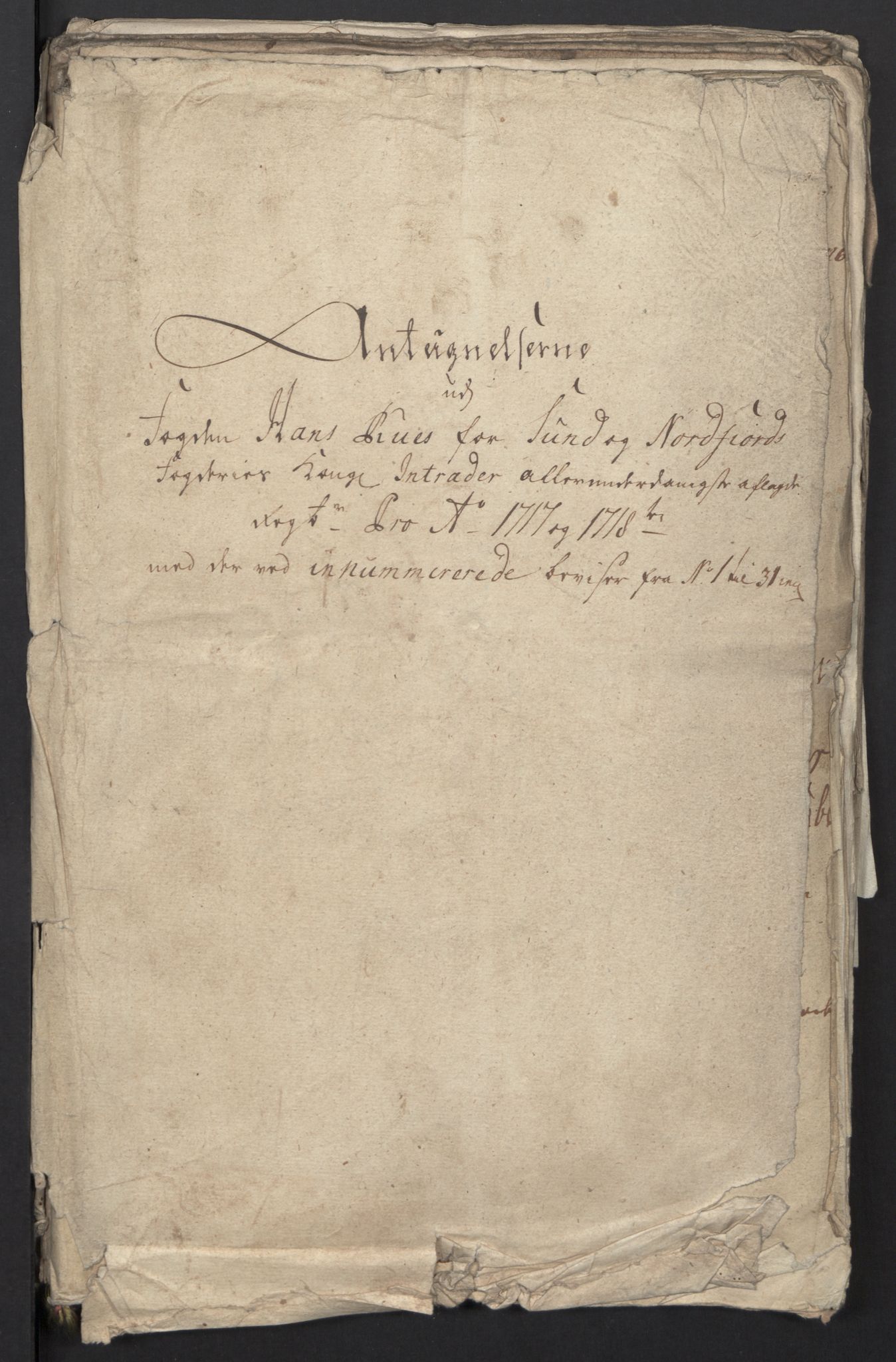 Rentekammeret inntil 1814, Reviderte regnskaper, Fogderegnskap, AV/RA-EA-4092/R53/L3441: Fogderegnskap Sunn- og Nordfjord, 1717-1718, s. 437