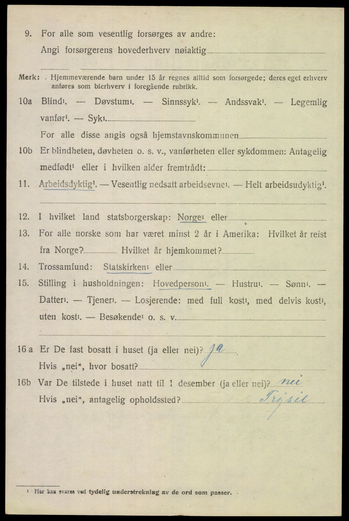 SAH, Folketelling 1920 for 0428 Trysil herred, 1920, s. 12736