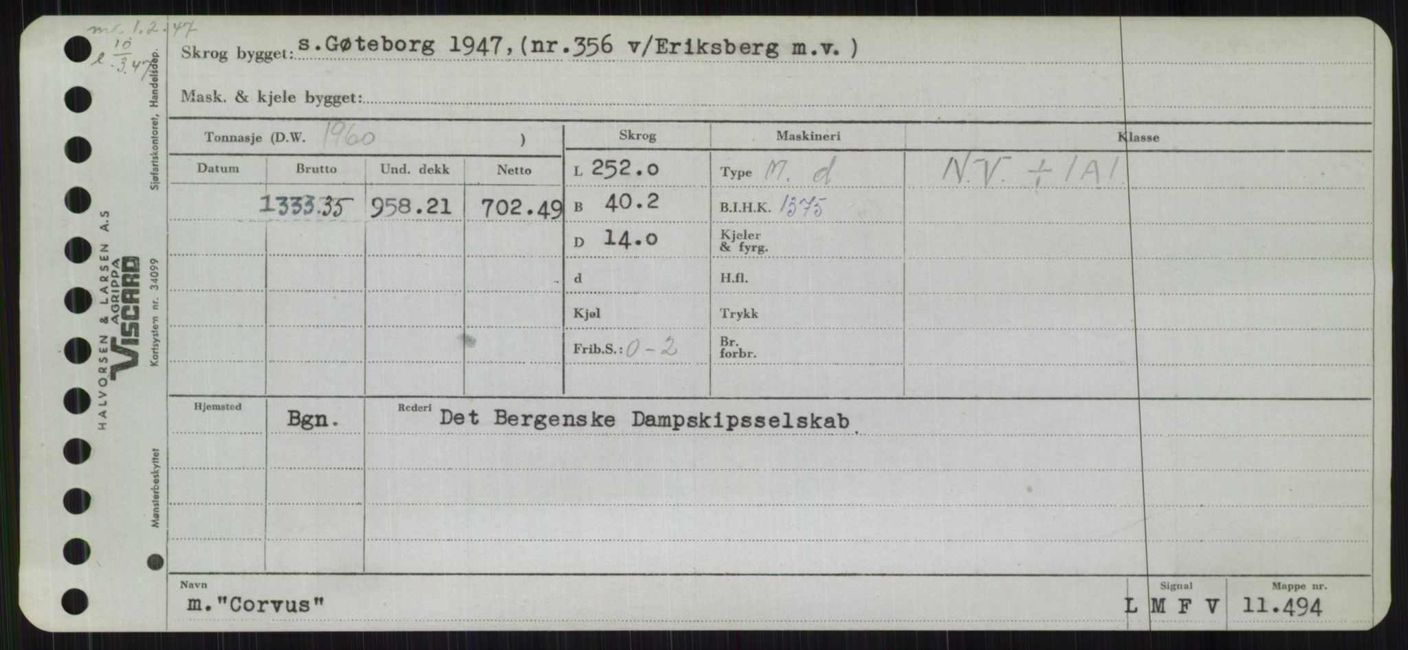 Sjøfartsdirektoratet med forløpere, Skipsmålingen, AV/RA-S-1627/H/Hb/L0001: Fartøy, A-D, s. 461