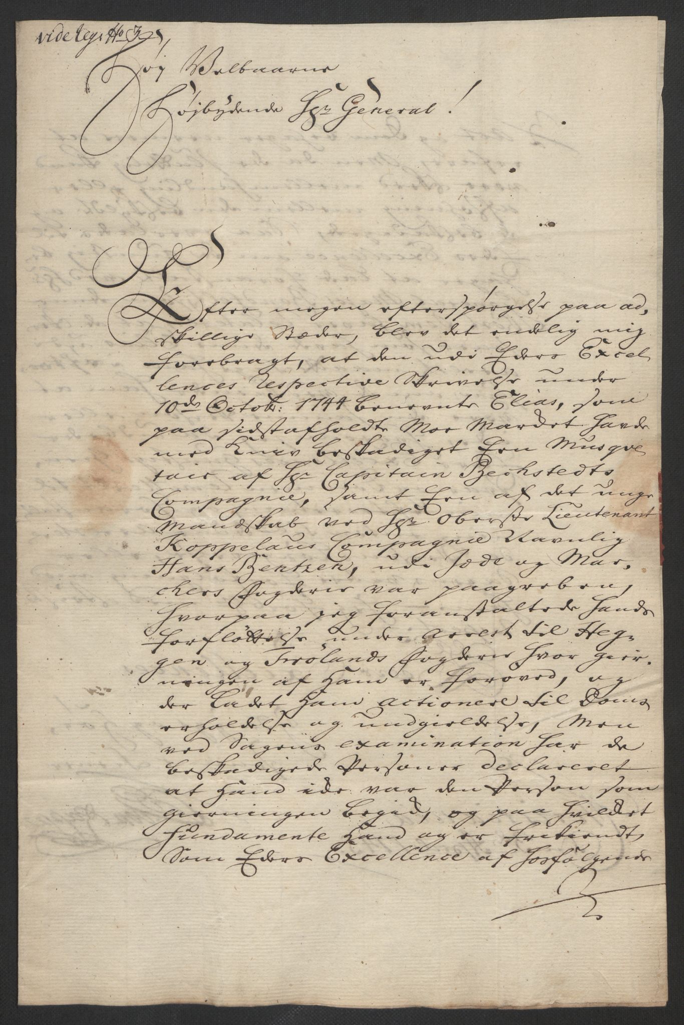 Kommanderende general (KG I) med Det norske krigsdirektorium, AV/RA-EA-5419/D/L0062: Stattholderens, stiftamtmenns og amtmenns brev, 1741-1745, s. 320