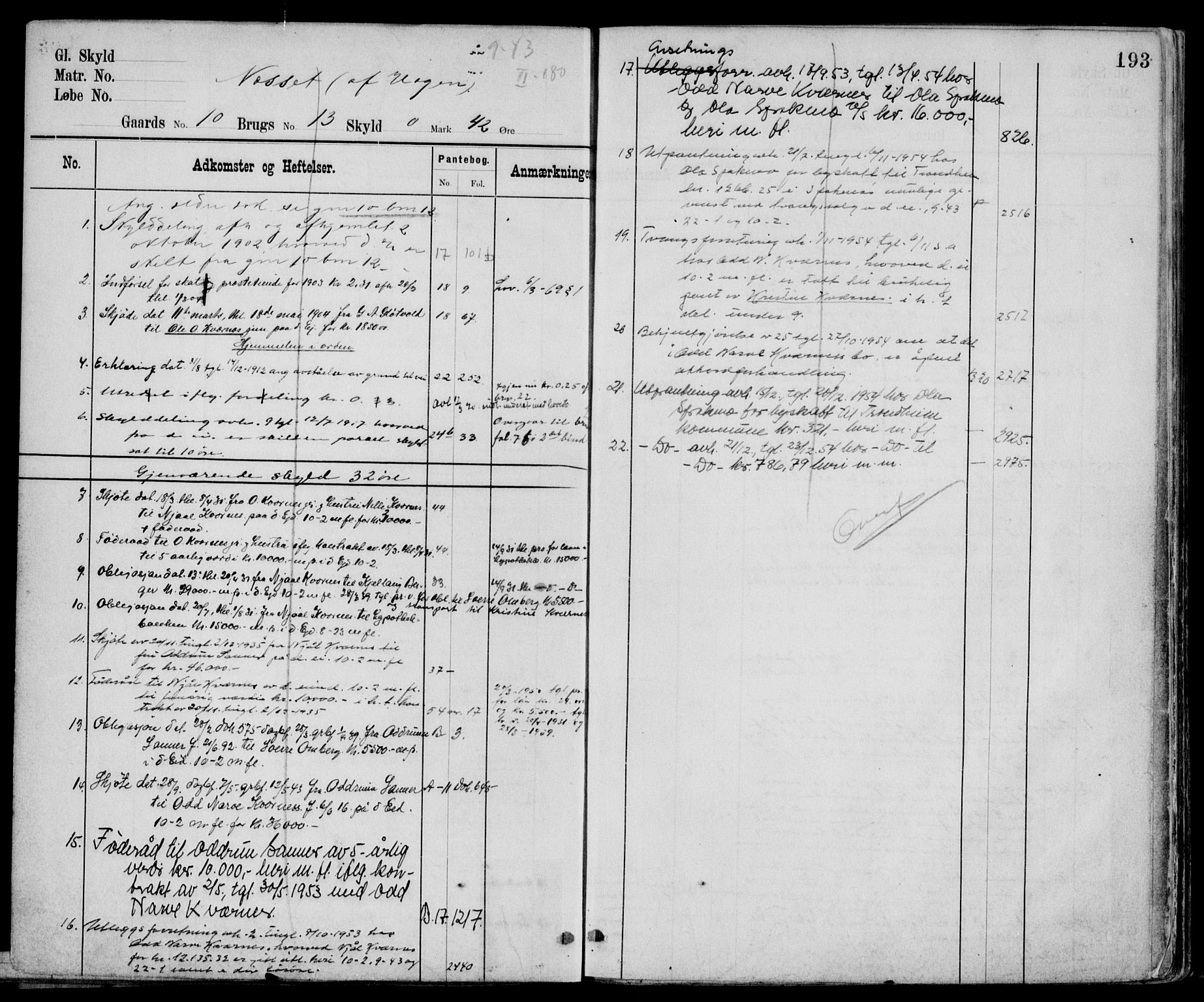 Nord-Østerdal tingrett, AV/SAH-TING-020/H/Ha/Haa/L0011: Panteregister nr. 1A, 1895-1956, s. 193