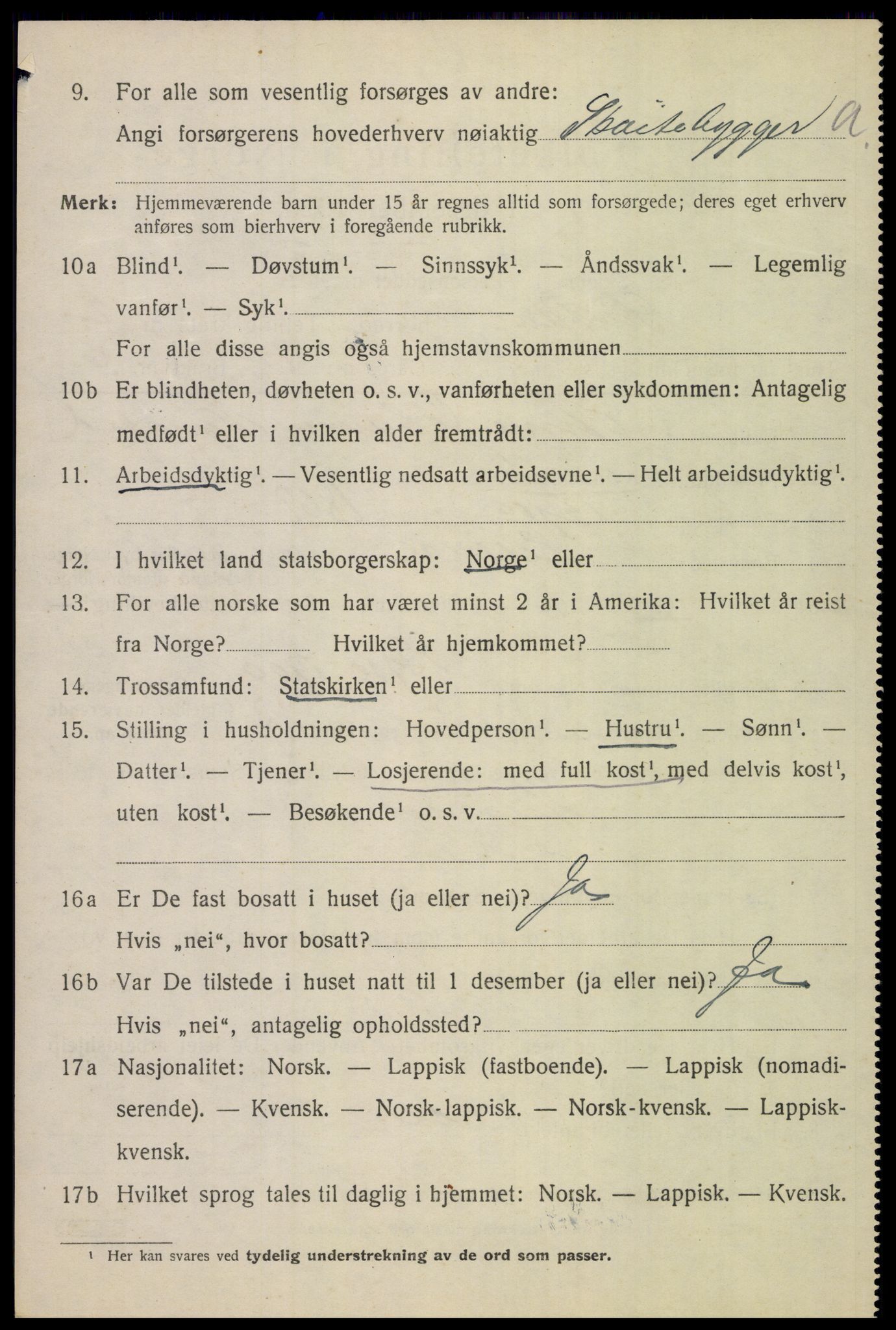 SAT, Folketelling 1920 for 1840 Saltdal herred, 1920, s. 3090