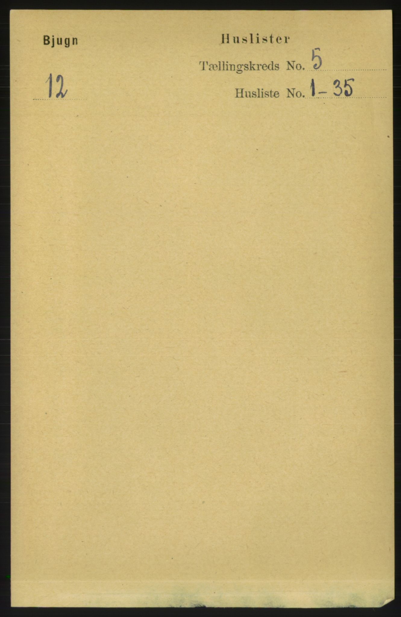 RA, Folketelling 1891 for 1627 Bjugn herred, 1891, s. 1318