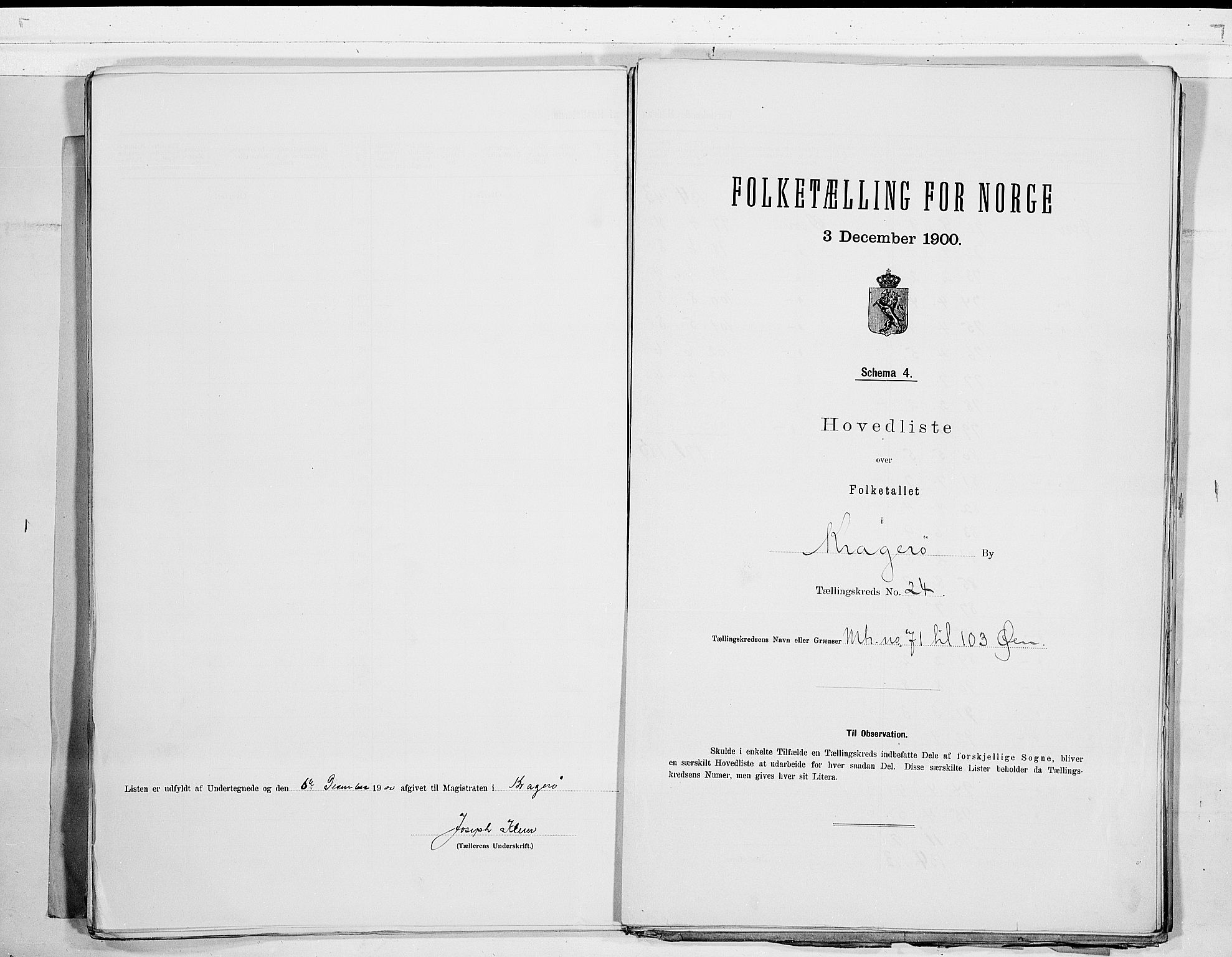 SAKO, Folketelling 1900 for 0801 Kragerø kjøpstad, 1900, s. 50