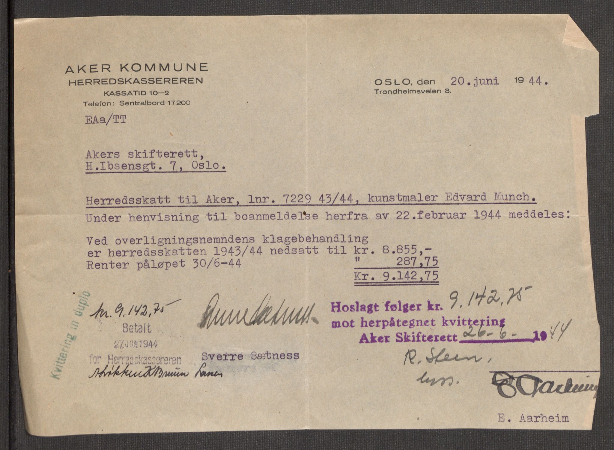 Oslo skifterett, AV/SAO-A-10383/I/Id/L0004: Bomapper (sluttede bo), 1948, s. 271