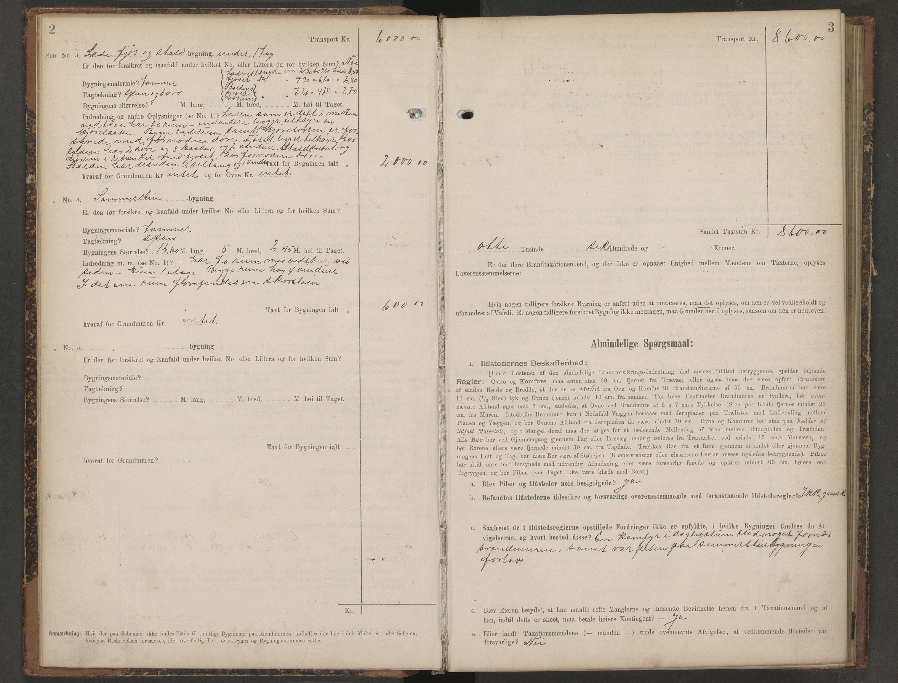 Seljord lensmannskontor, AV/SAKO-A-572/Y/Ye/Yeb/L0002: Skjematakstprotokoll, 1903-1909