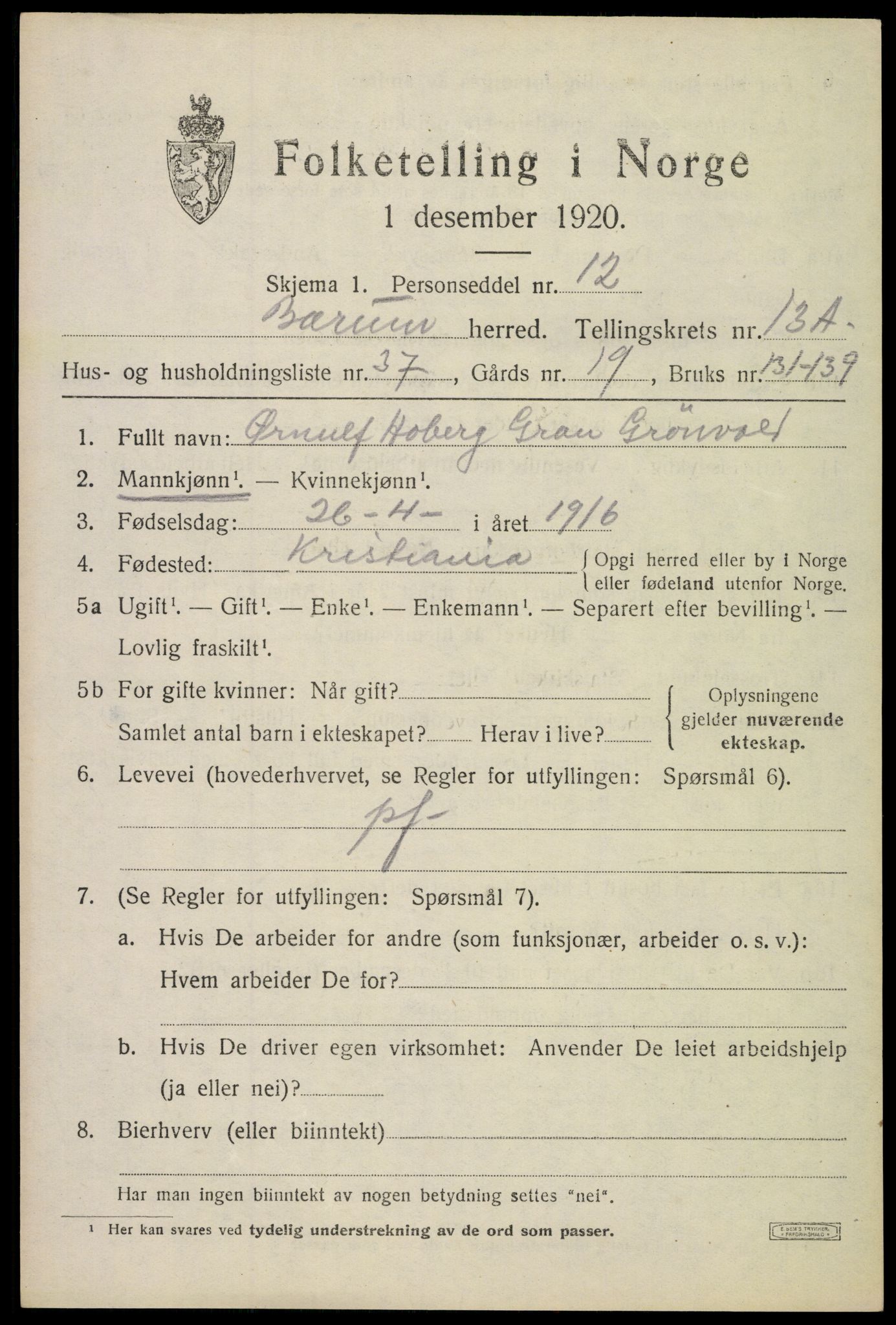 SAO, Folketelling 1920 for 0219 Bærum herred, 1920, s. 34230