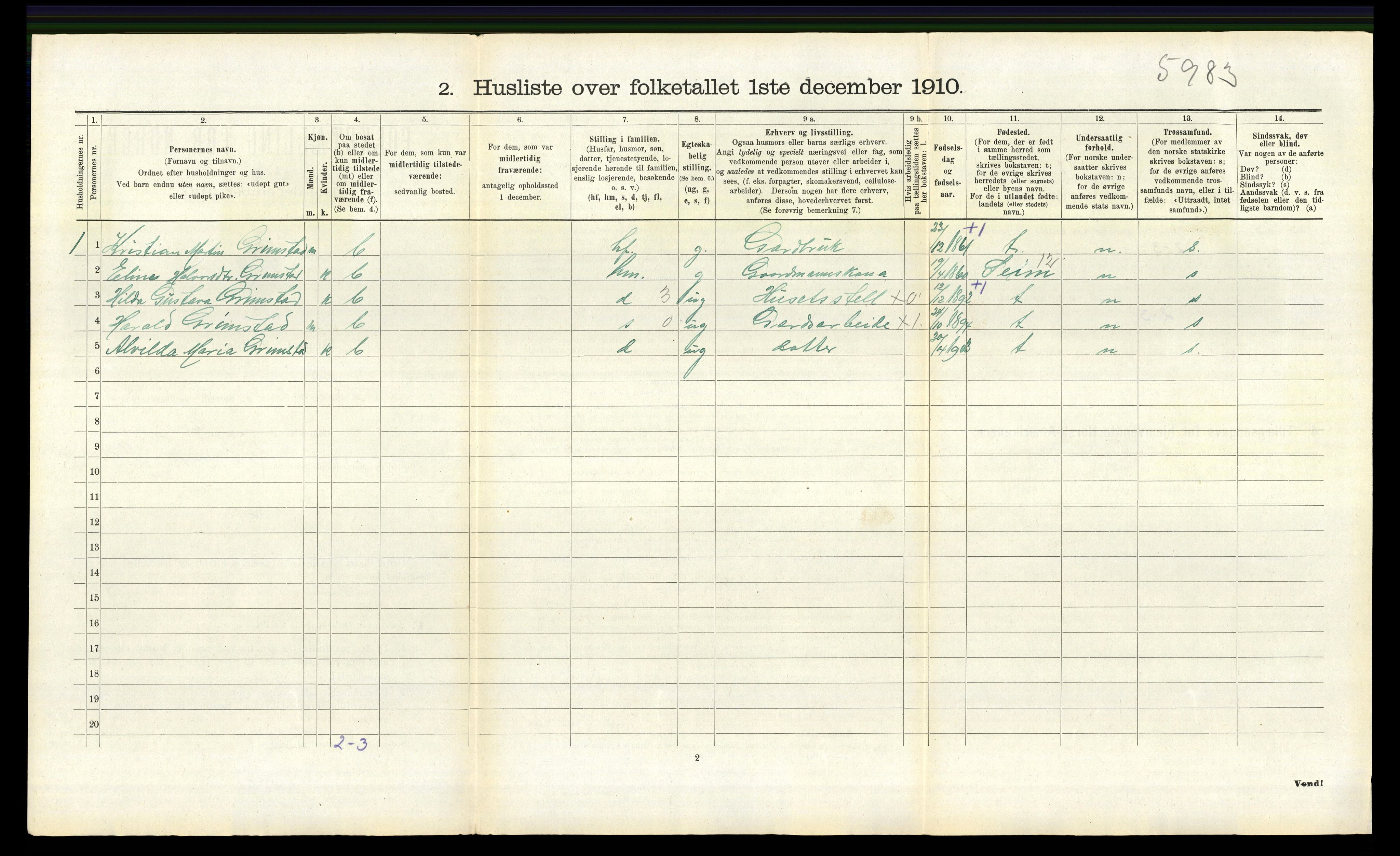 RA, Folketelling 1910 for 1263 Lindås herred, 1910, s. 931