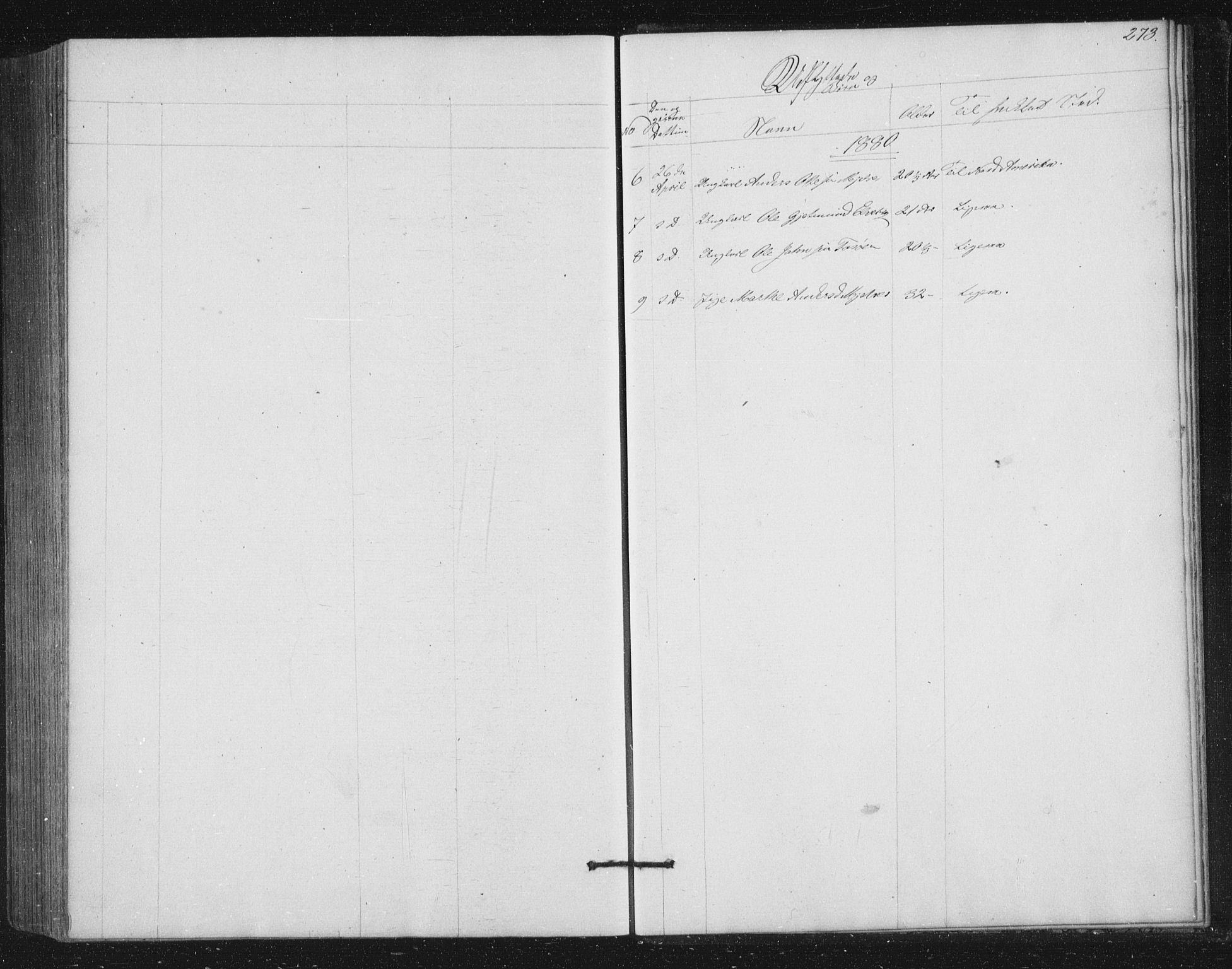 Jostedal sokneprestembete, SAB/A-80601/H/Hab/Haba/L0001: Klokkerbok nr. A 1, 1861-1906, s. 273