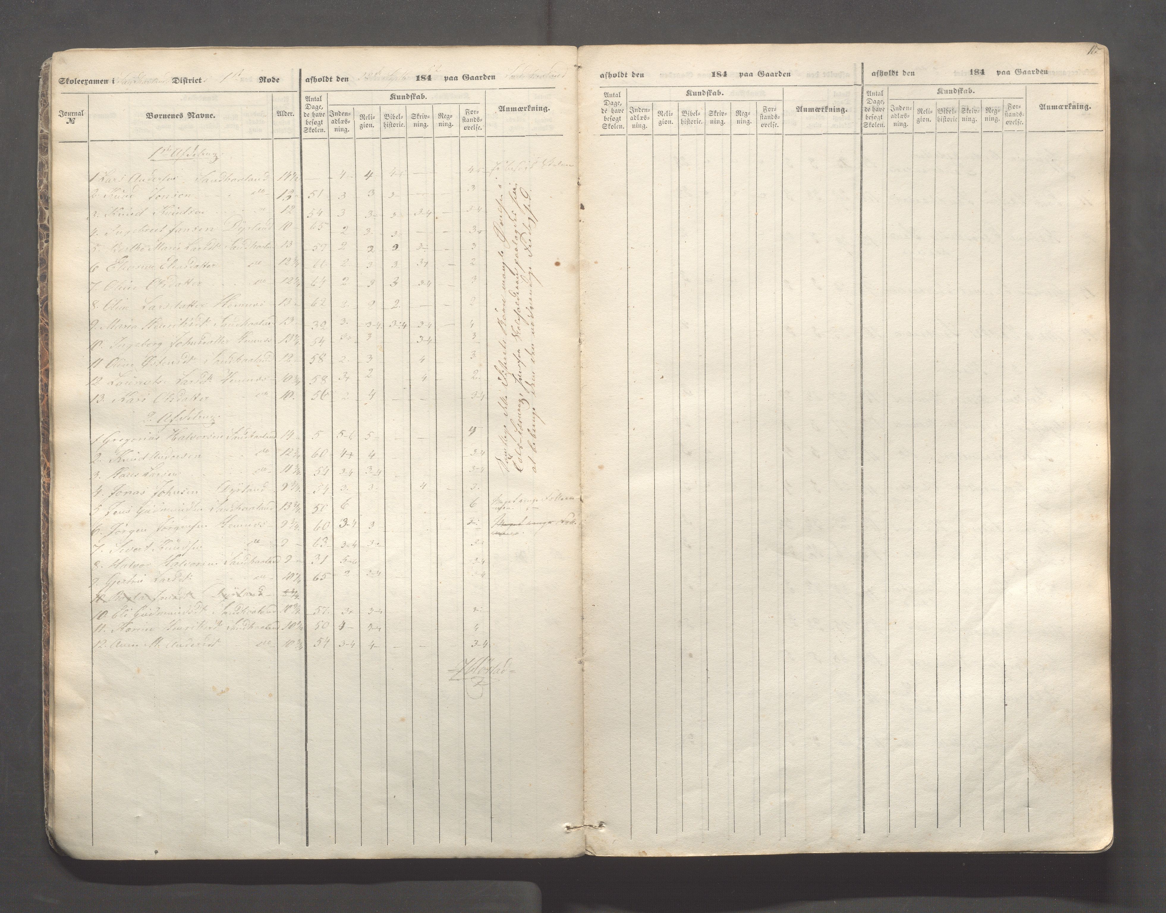 Skudenes kommune - Skudenes skole, IKAR/A-298/I/L0001: Eksamen, 1845-1852, s. 11