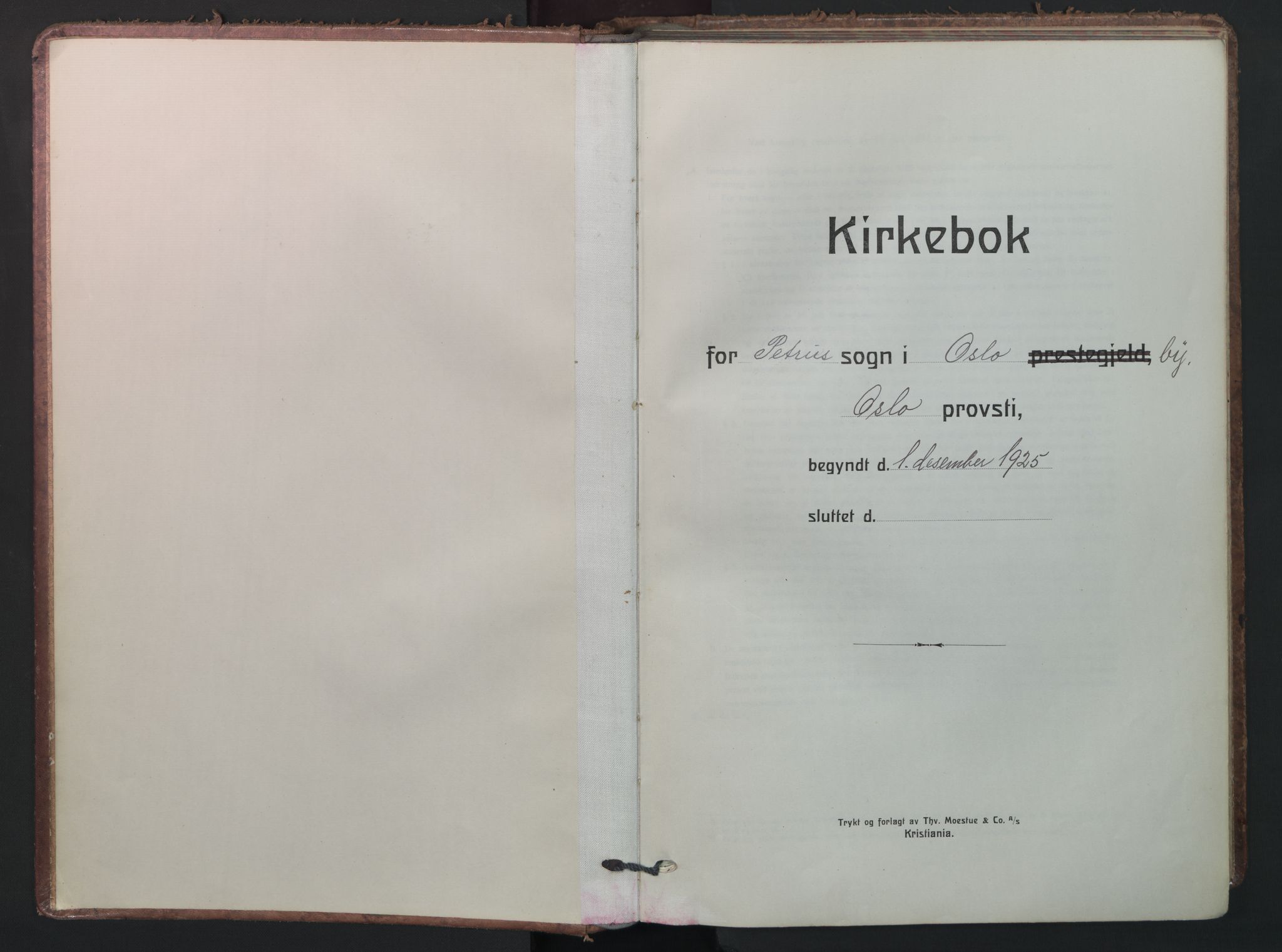 Petrus prestekontor Kirkebøker, SAO/A-10872/F/Fa/L0016: Ministerialbok nr. 16, 1925-1936