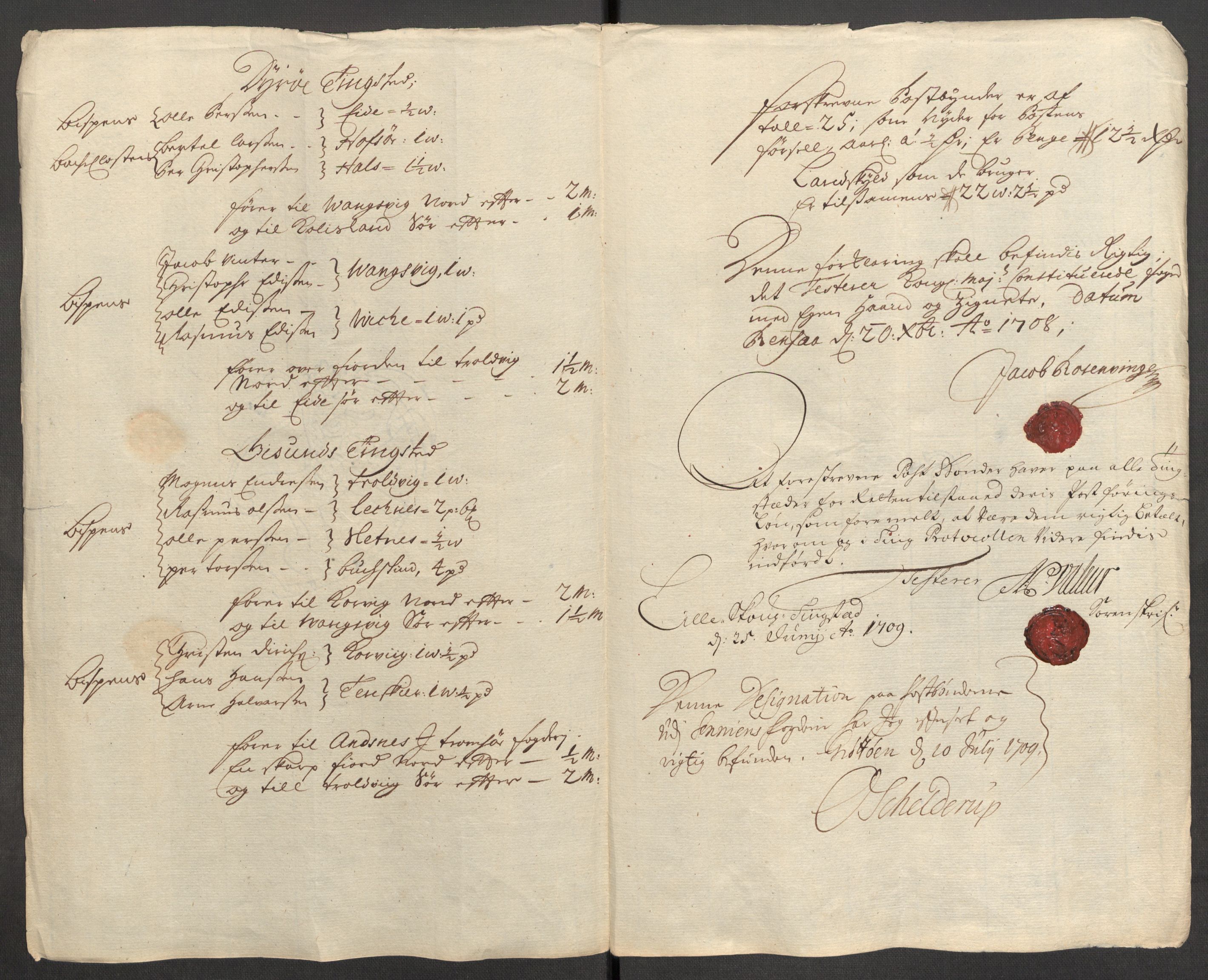 Rentekammeret inntil 1814, Reviderte regnskaper, Fogderegnskap, AV/RA-EA-4092/R68/L4757: Fogderegnskap Senja og Troms, 1708-1710, s. 50