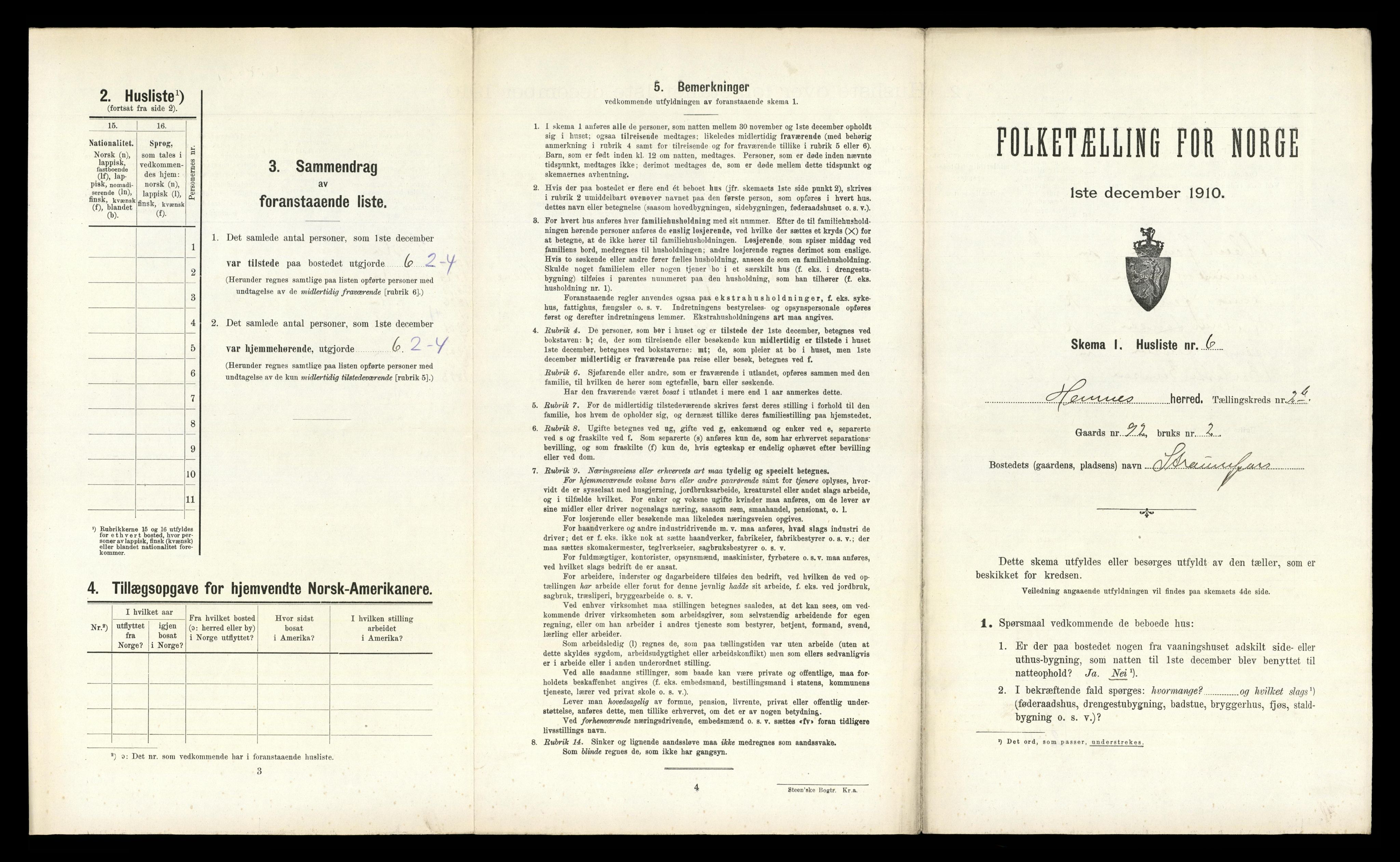 RA, Folketelling 1910 for 1832 Hemnes herred, 1910, s. 806