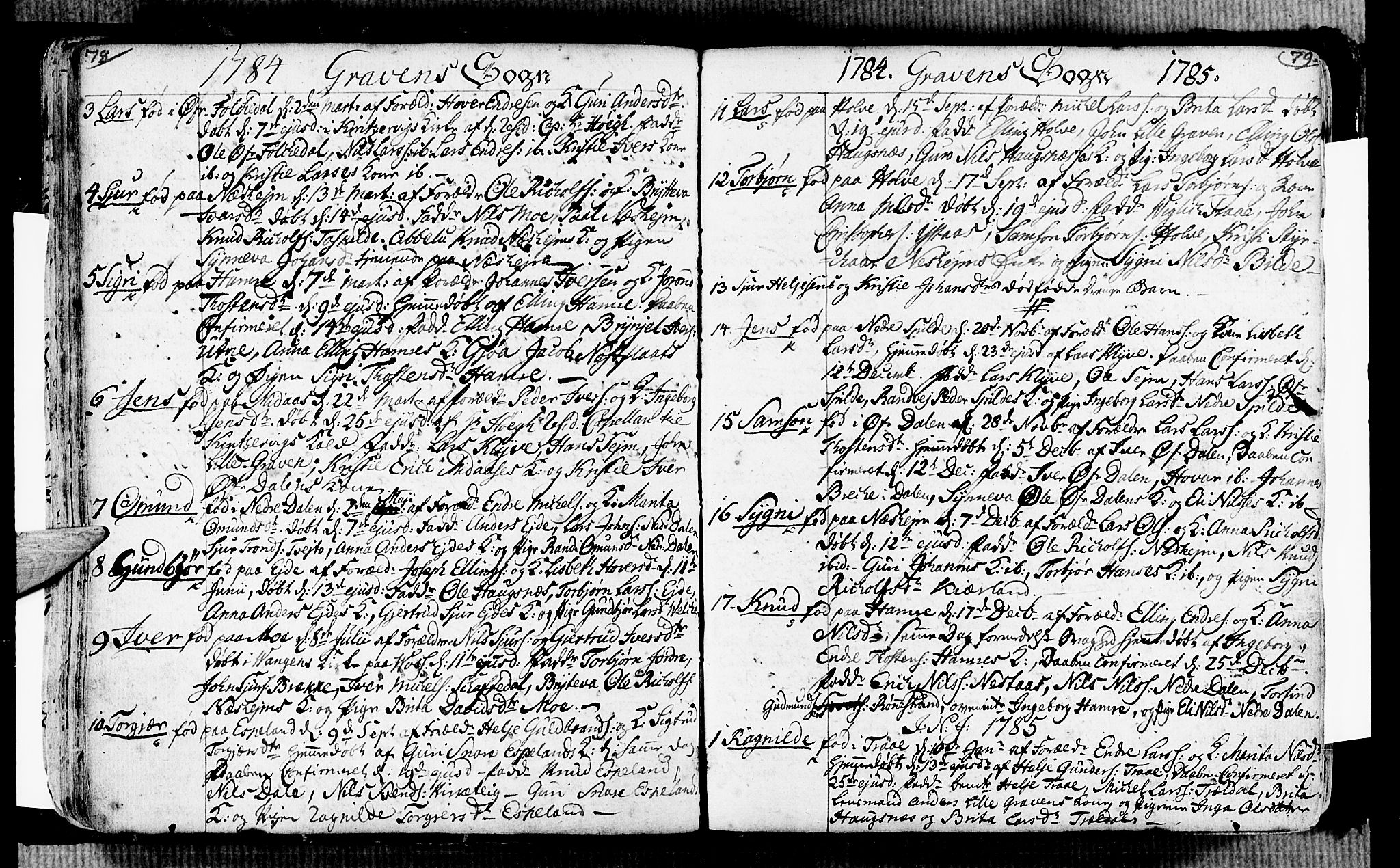 Ulvik sokneprestembete, SAB/A-78801/H/Haa: Ministerialbok nr. A 7, 1761-1792, s. 78-79
