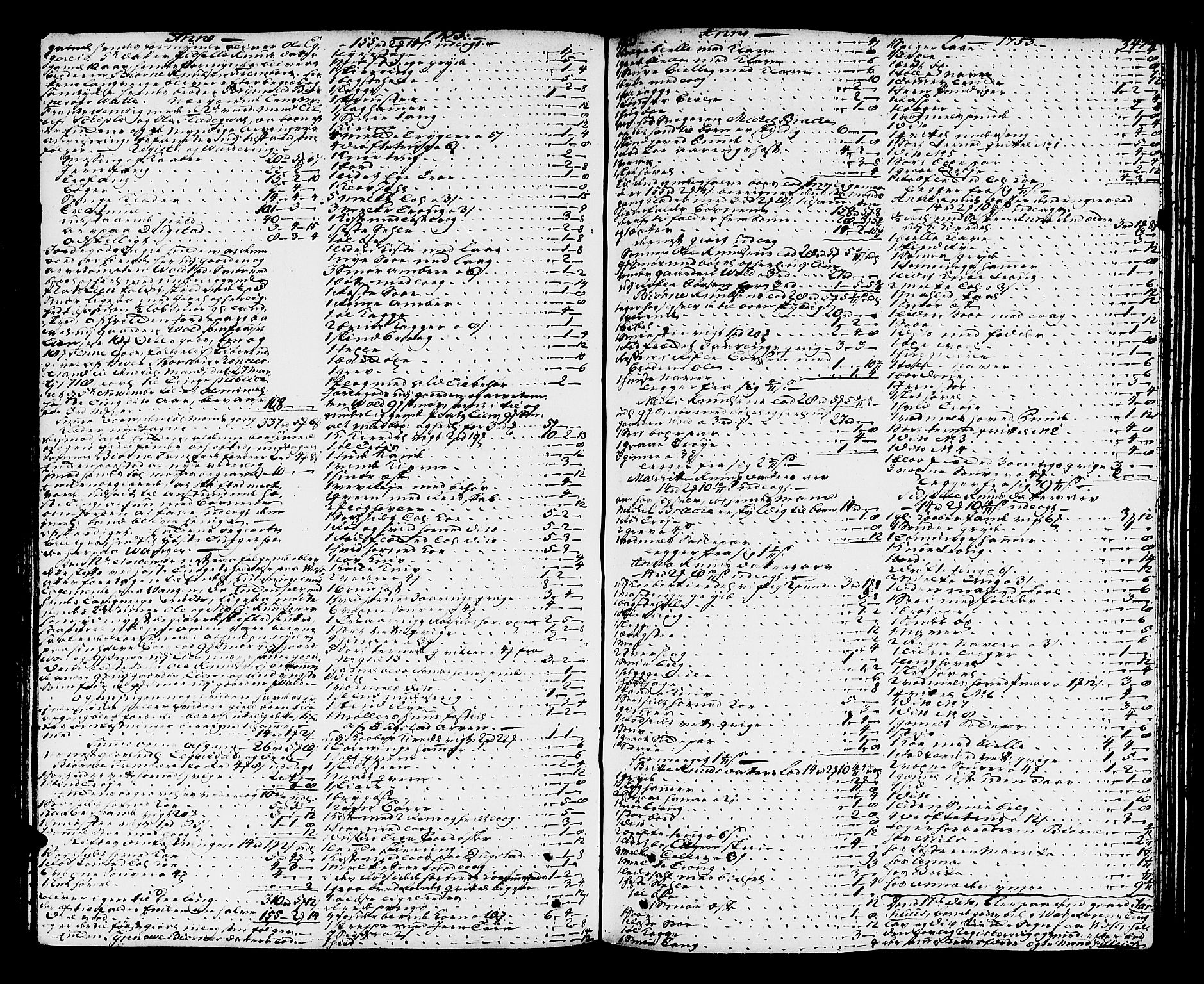 Hardanger og Voss sorenskriveri, SAB/A-2501/4/4A/4Ac/L0006: Skifterettsprotokoll for sorenskriveriet, 1748-1757, s. 346b-347a