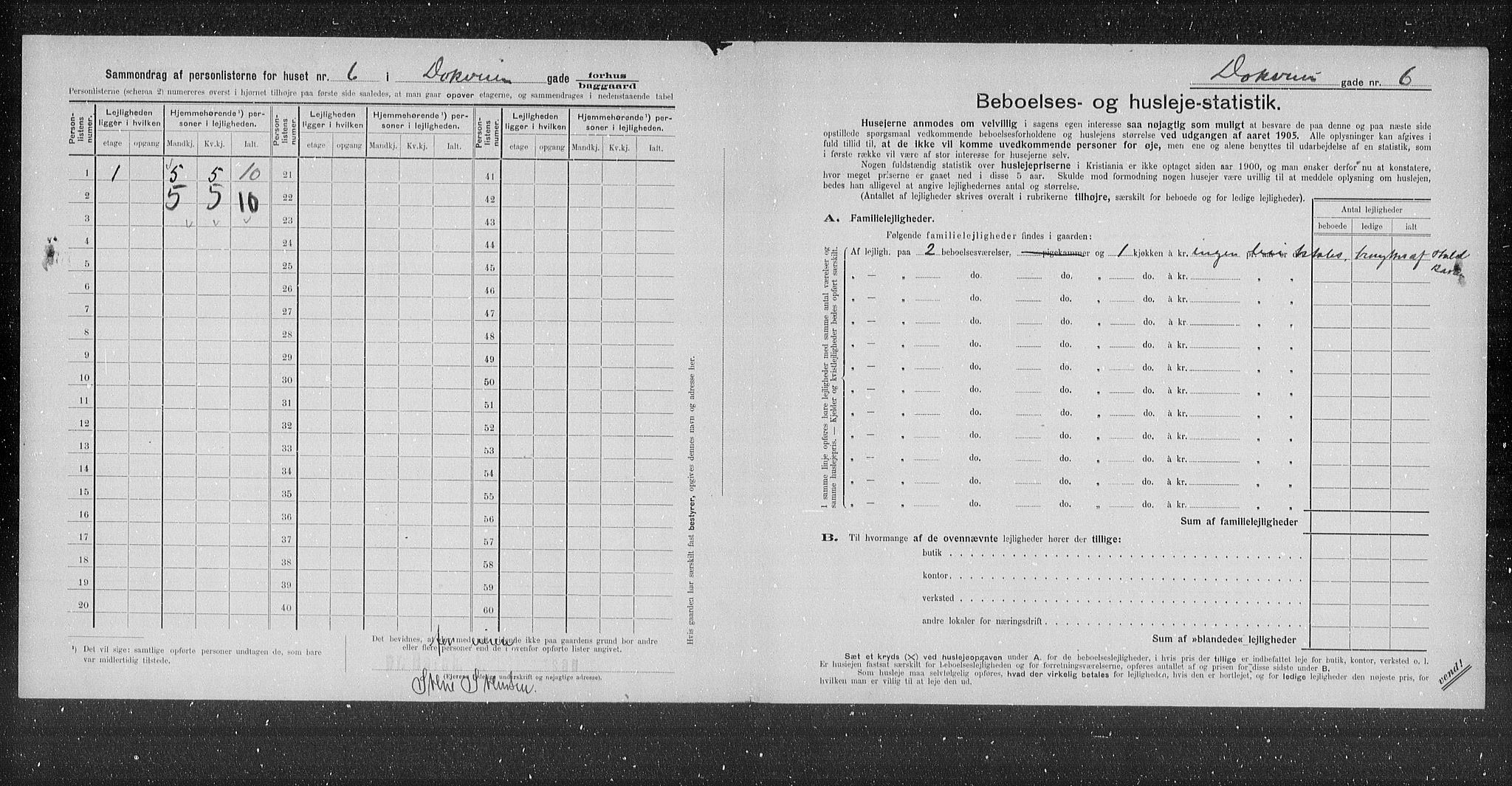 OBA, Kommunal folketelling 31.12.1905 for Kristiania kjøpstad, 1905, s. 8231