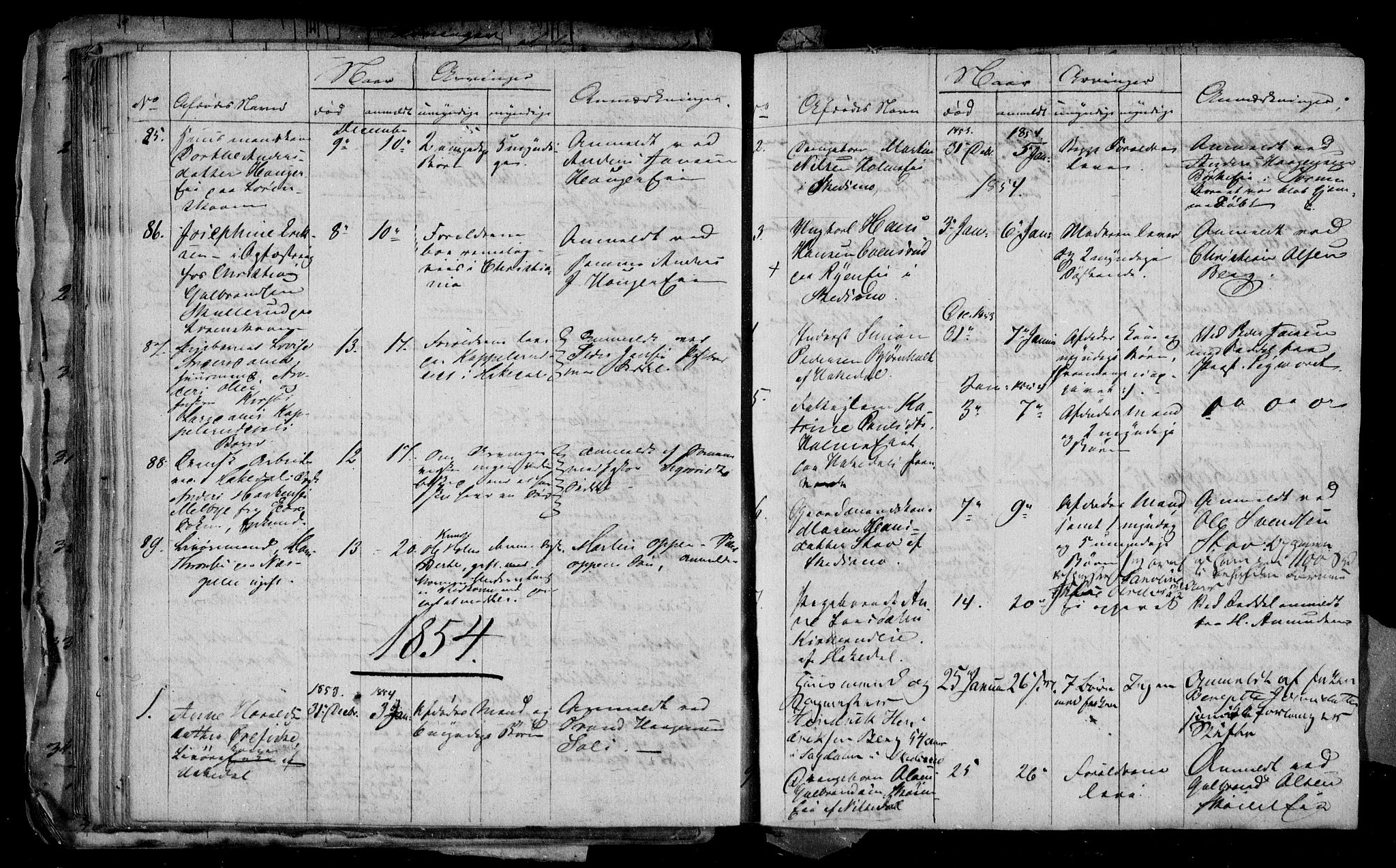 Nedre Romerike sorenskriveri, AV/SAO-A-10469/H/Hb/Hba/L0001: Dødsfallsprotokoll, rekke I , 1843-1857