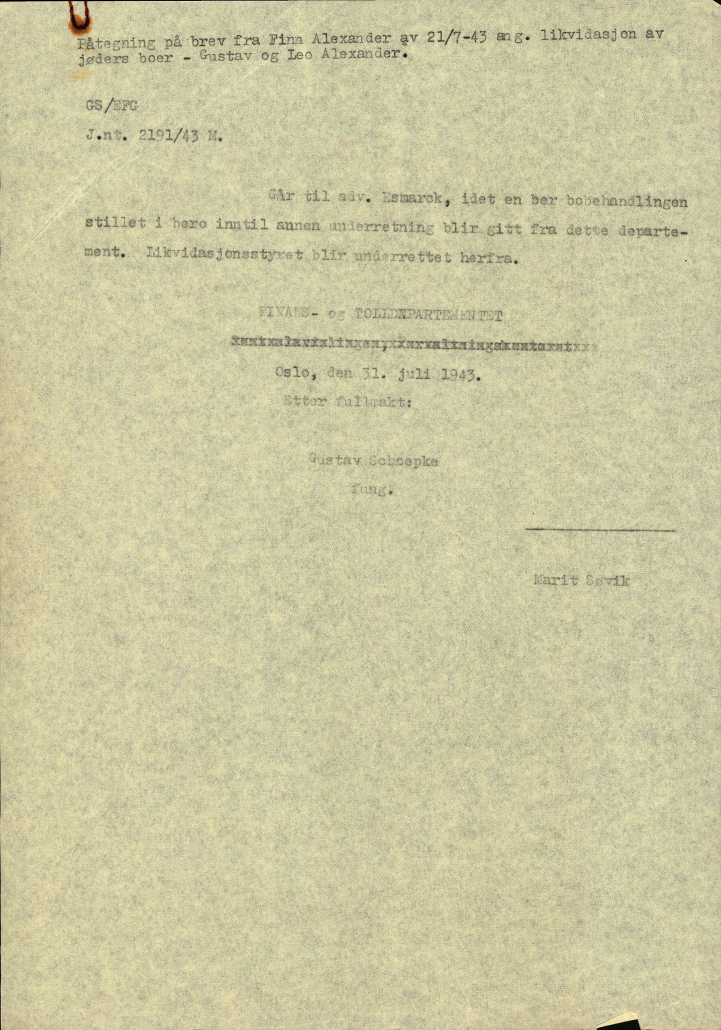 Justisdepartementet, Tilbakeføringskontoret for inndratte formuer, RA/S-1564/H/Hc/Hcc/L0917: --, 1945-1947, s. 278