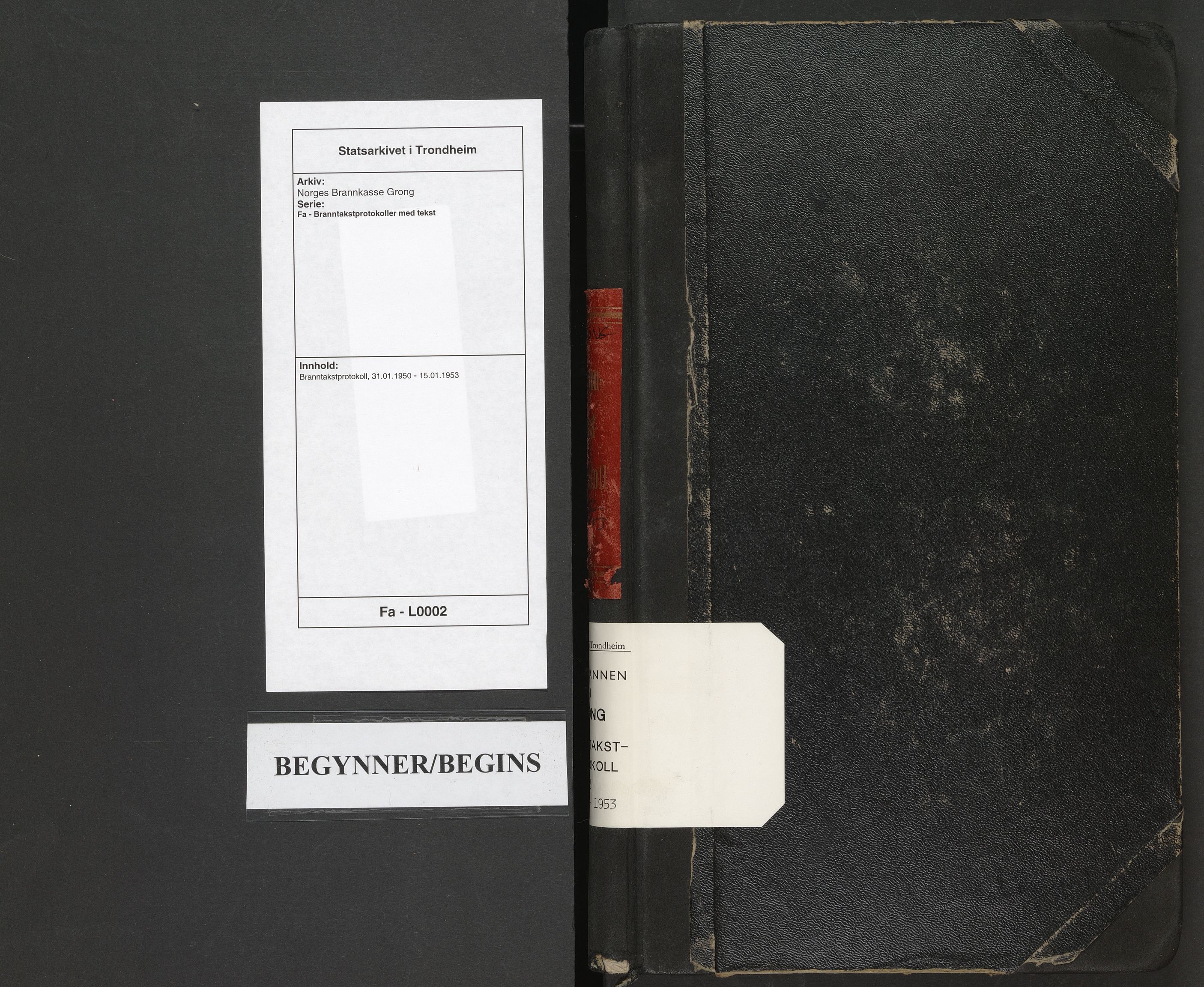 Norges Brannkasse Grong, AV/SAT-A-5553/Fa/L0002: Branntakstprotokoll, 1950-1953
