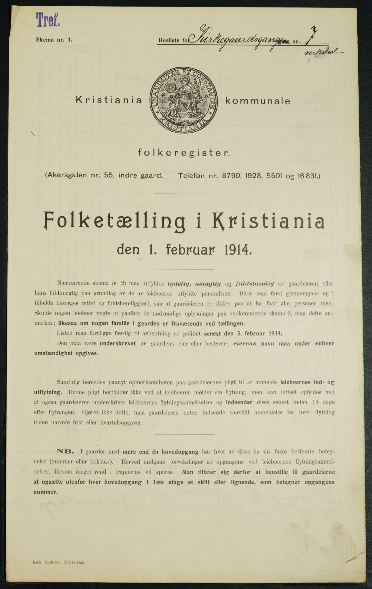 OBA, Kommunal folketelling 1.2.1914 for Kristiania, 1914, s. 49972