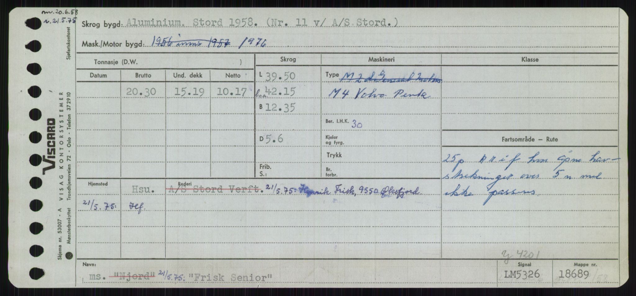 Sjøfartsdirektoratet med forløpere, Skipsmålingen, RA/S-1627/H/Ha/L0002/0001: Fartøy, Eik-Hill / Fartøy, Eik-F, s. 803