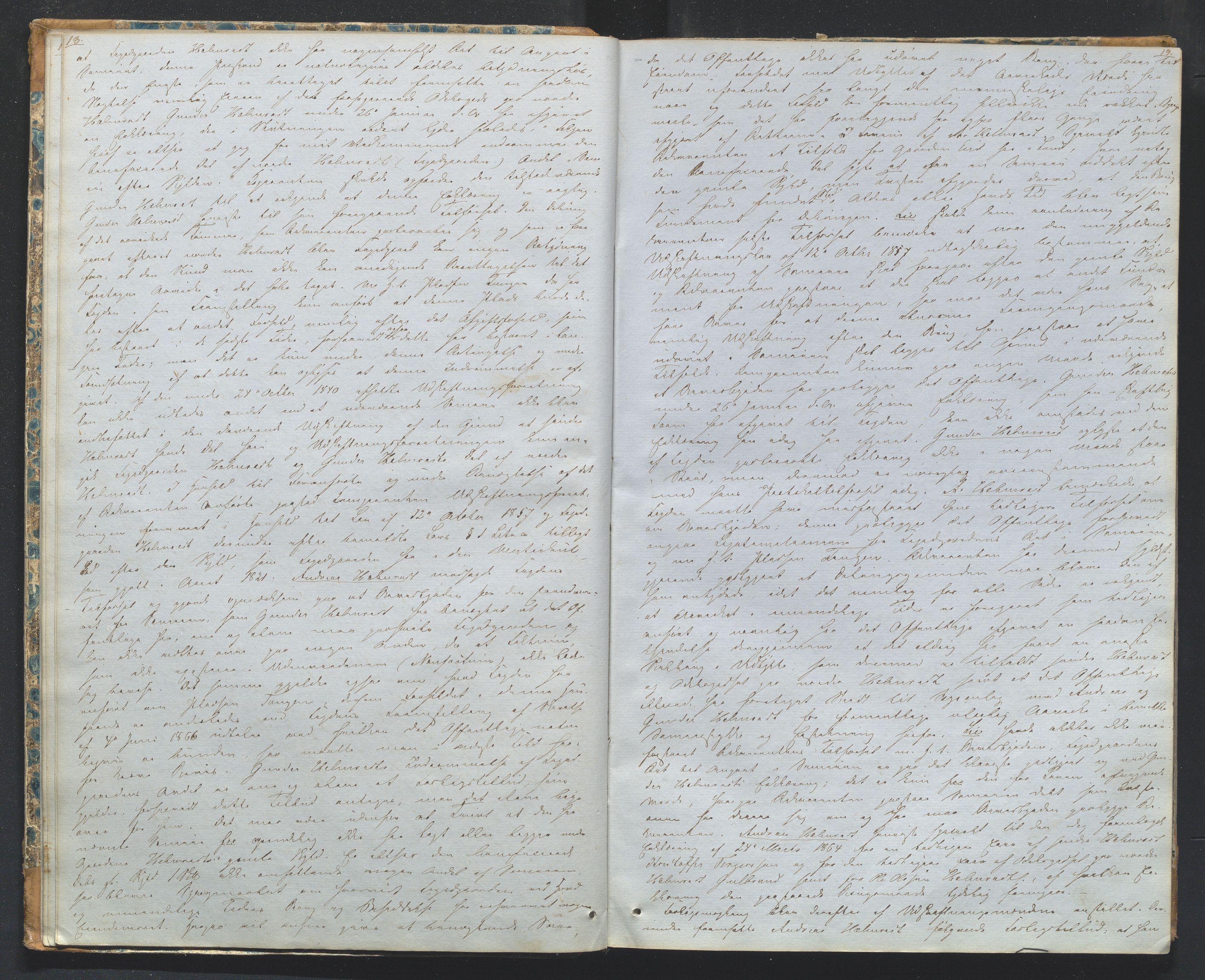 Utskiftningsformannen i Oppland fylke, AV/SAH-JORDSKIFTEO-001/H/Ha/Hag/L0002/0002: Forhandlingsprotokoller / Forhandlingsprotokoll - Valdres, 1867-1871, s. 18-19