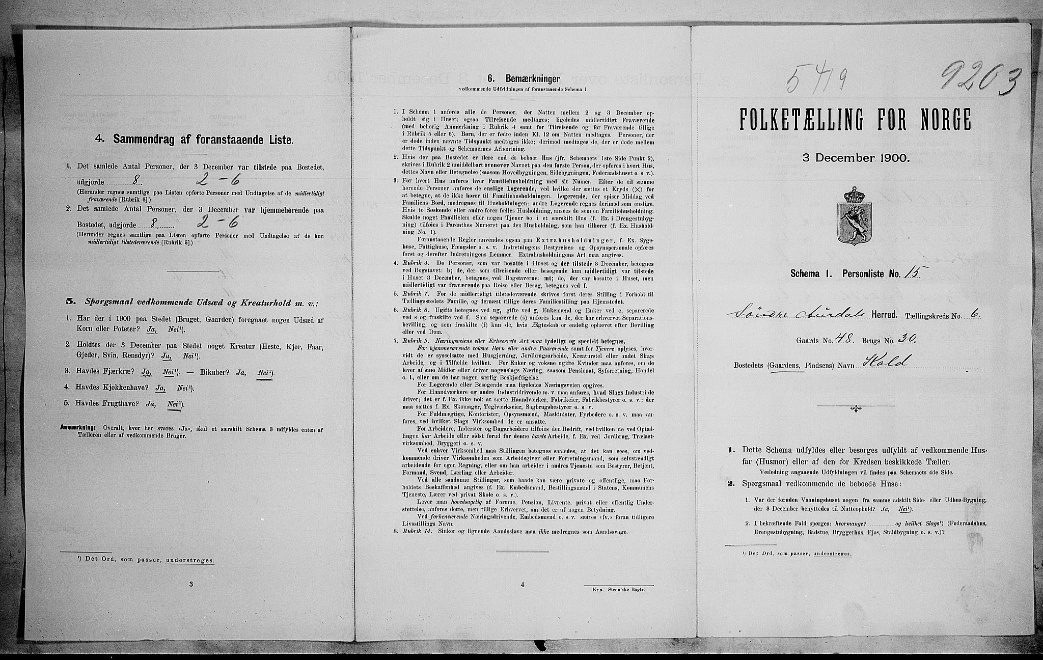 SAH, Folketelling 1900 for 0540 Sør-Aurdal herred, 1900, s. 70