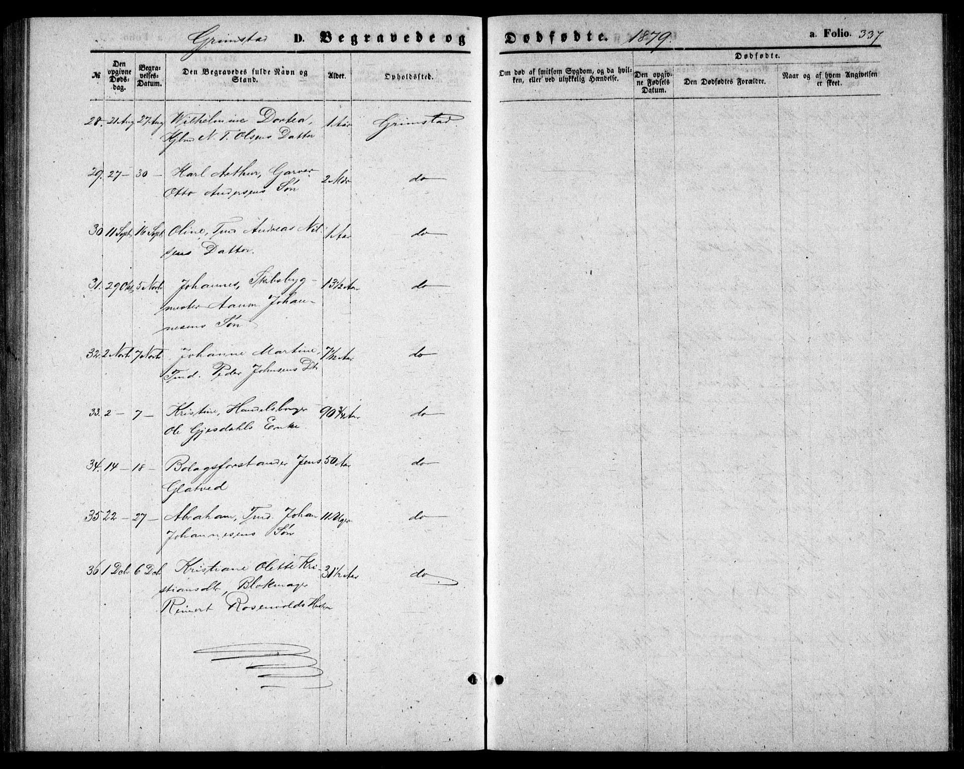 Fjære sokneprestkontor, AV/SAK-1111-0011/F/Fb/L0009: Klokkerbok nr. B 9, 1867-1870, s. 337