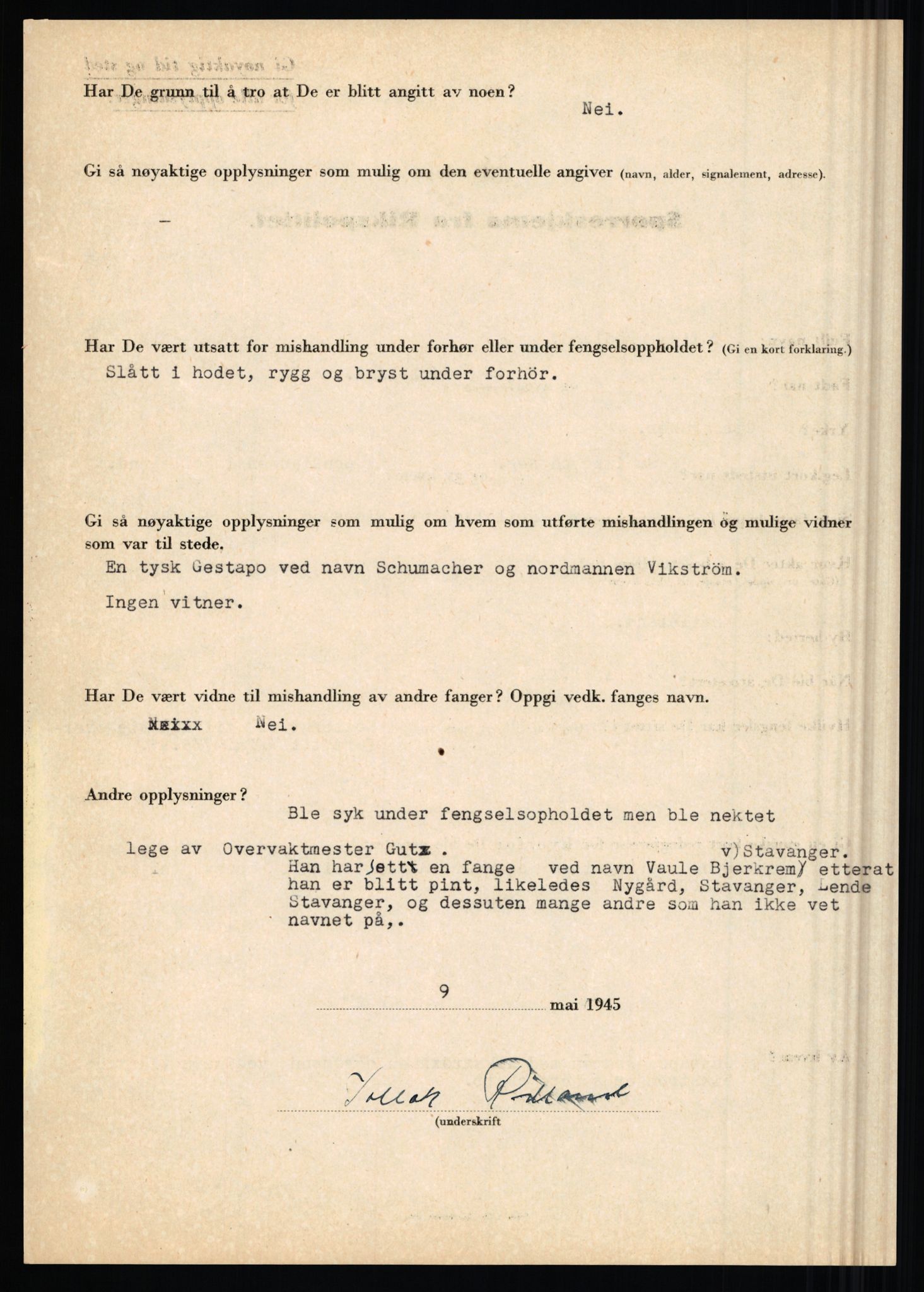 Rikspolitisjefen, AV/RA-S-1560/L/L0014: Pettersen, Aksel - Savosnick, Ernst, 1940-1945, s. 927