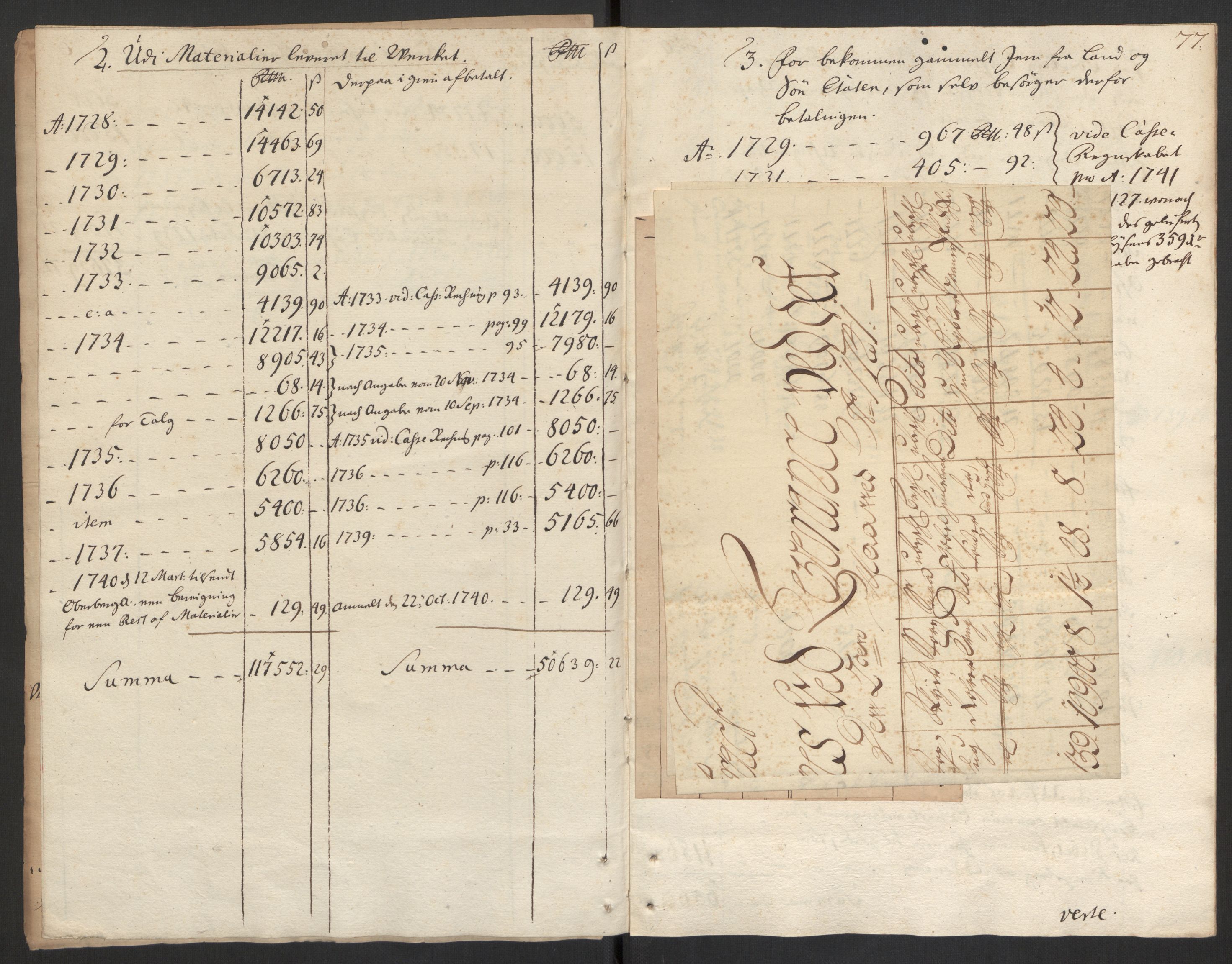 Rentekammeret inntil 1814, Realistisk ordnet avdeling, RA/EA-4070/Oa/L0014: [Y17]: Forskjellige dokumenter om Kongsbergs mynt, 1723-1765, s. 88