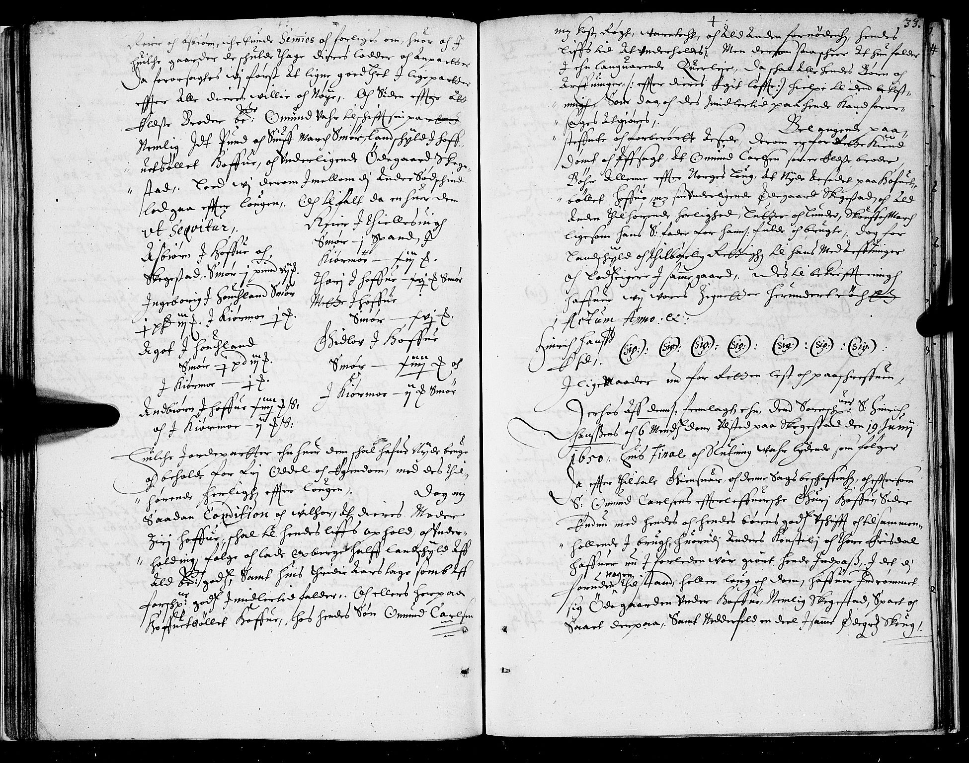 Stavanger lagting, AV/SAST-A-101420/Oa/L0007: Tingbok, 1663, s. 32b-33a