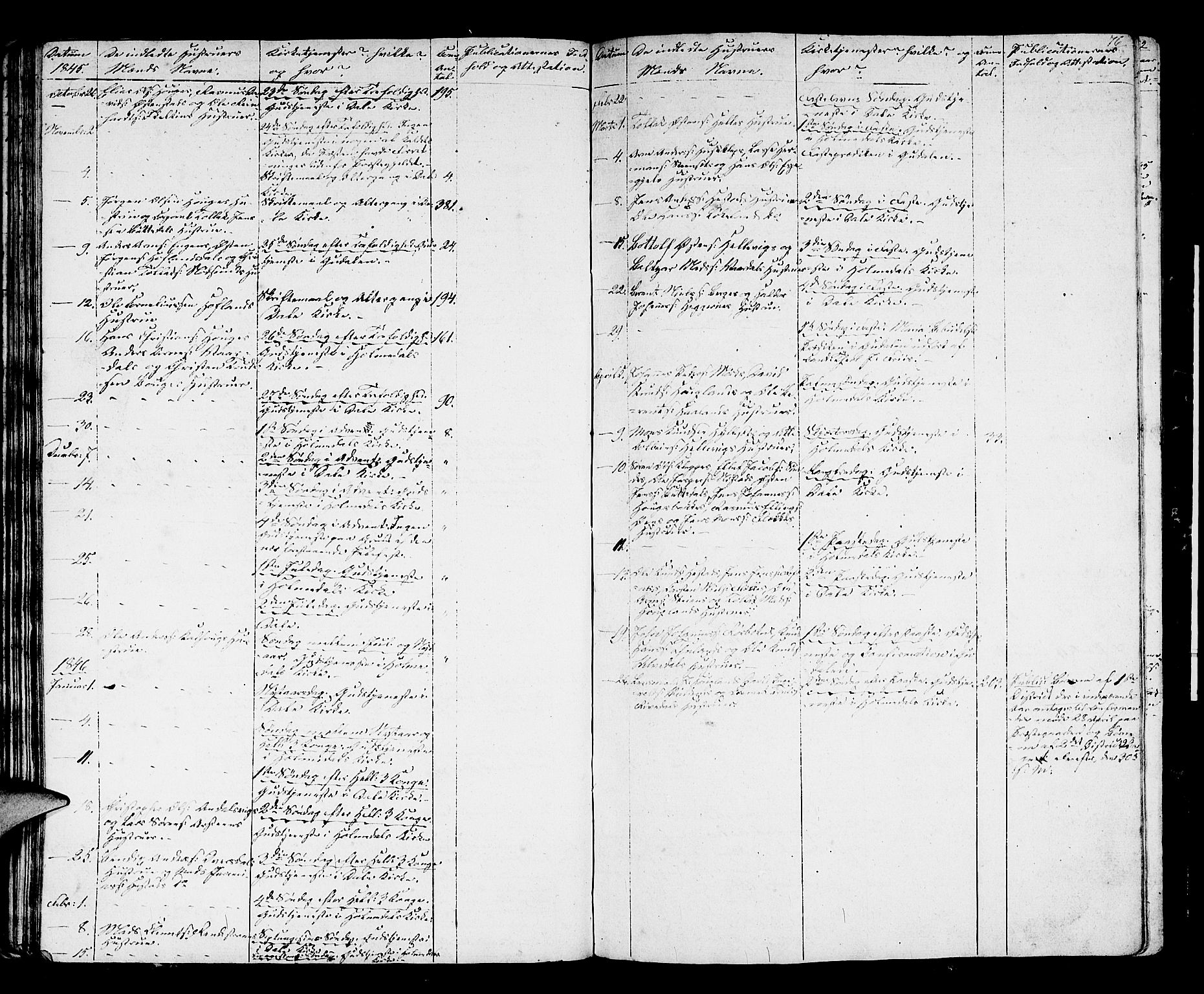 Fjaler sokneprestembete, SAB/A-79801/H/Hab/Haba/L0001: Klokkerbok nr. A 1, 1836-1846, s. 76