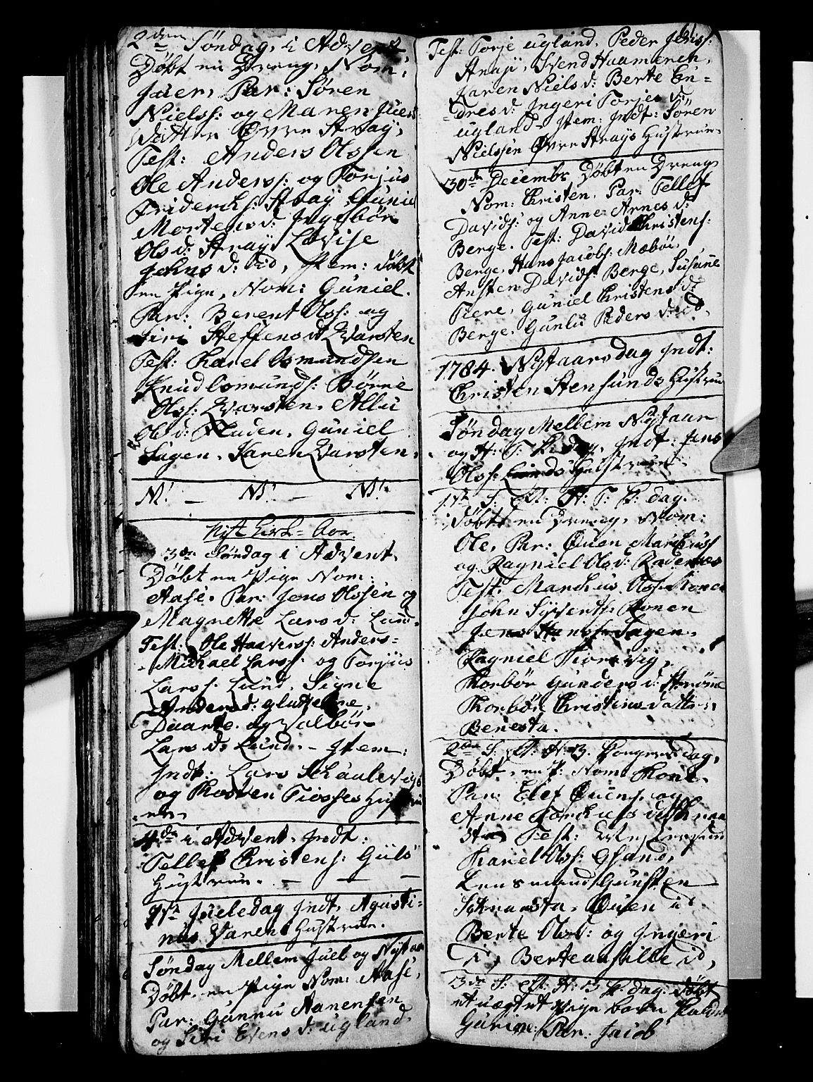 Oddernes sokneprestkontor, SAK/1111-0033/F/Fb/Fba/L0001: Klokkerbok nr. B 1, 1775-1786, s. 61