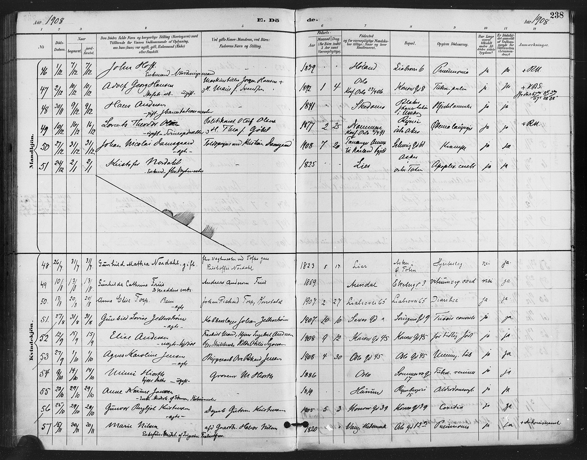 Gamlebyen prestekontor Kirkebøker, AV/SAO-A-10884/F/Fa/L0009: Ministerialbok nr. 9, 1888-1909, s. 238