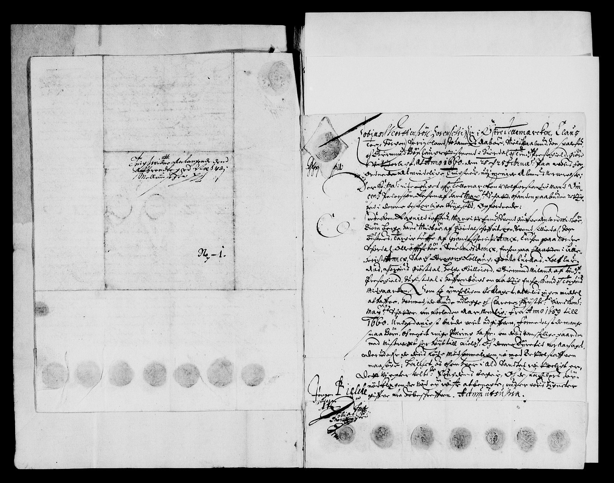 Rentekammeret inntil 1814, Reviderte regnskaper, Lensregnskaper, AV/RA-EA-5023/R/Rb/Rbp/L0046: Bratsberg len, 1658-1660