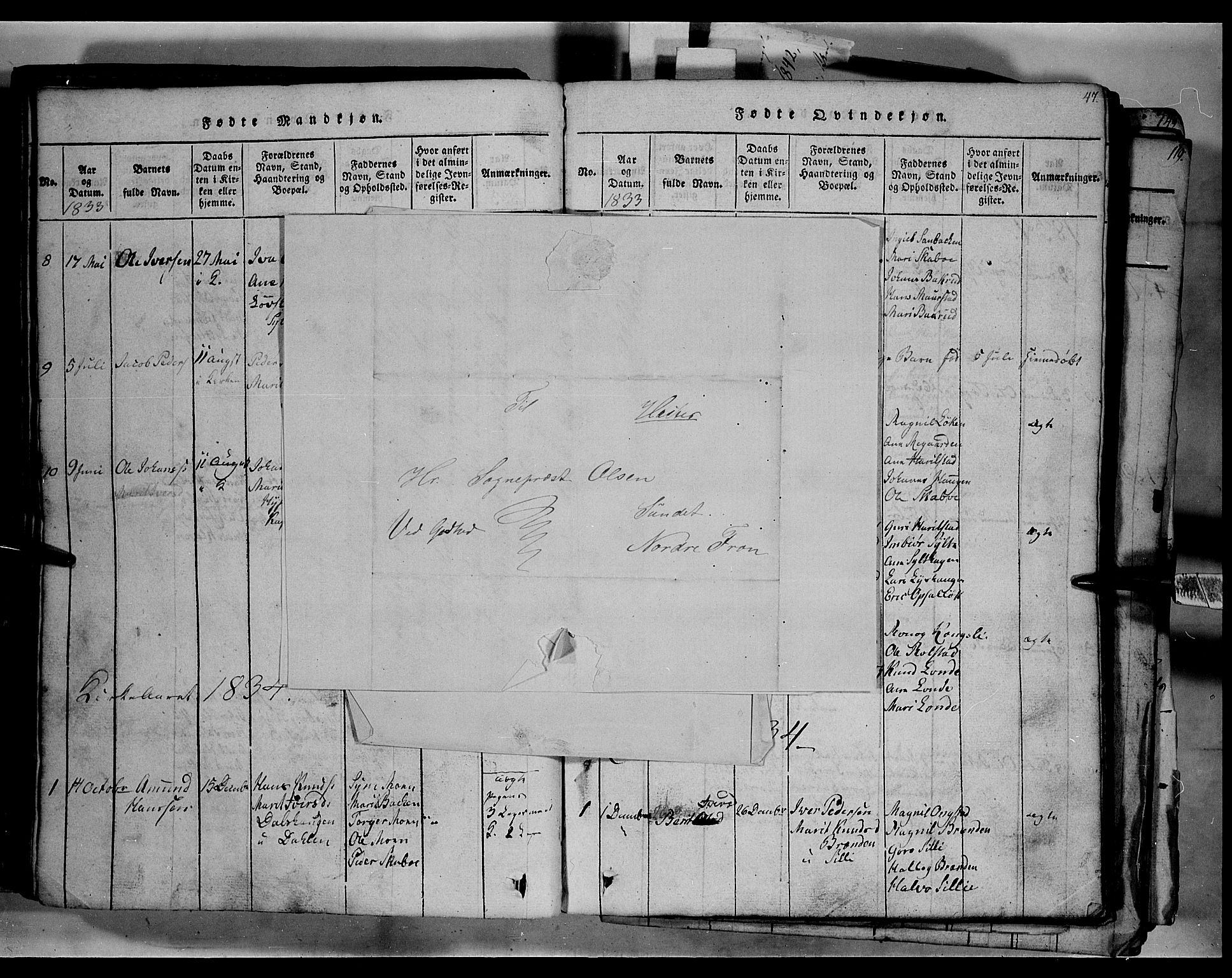 Fron prestekontor, AV/SAH-PREST-078/H/Ha/Hab/L0003: Klokkerbok nr. 3, 1816-1850, s. 47