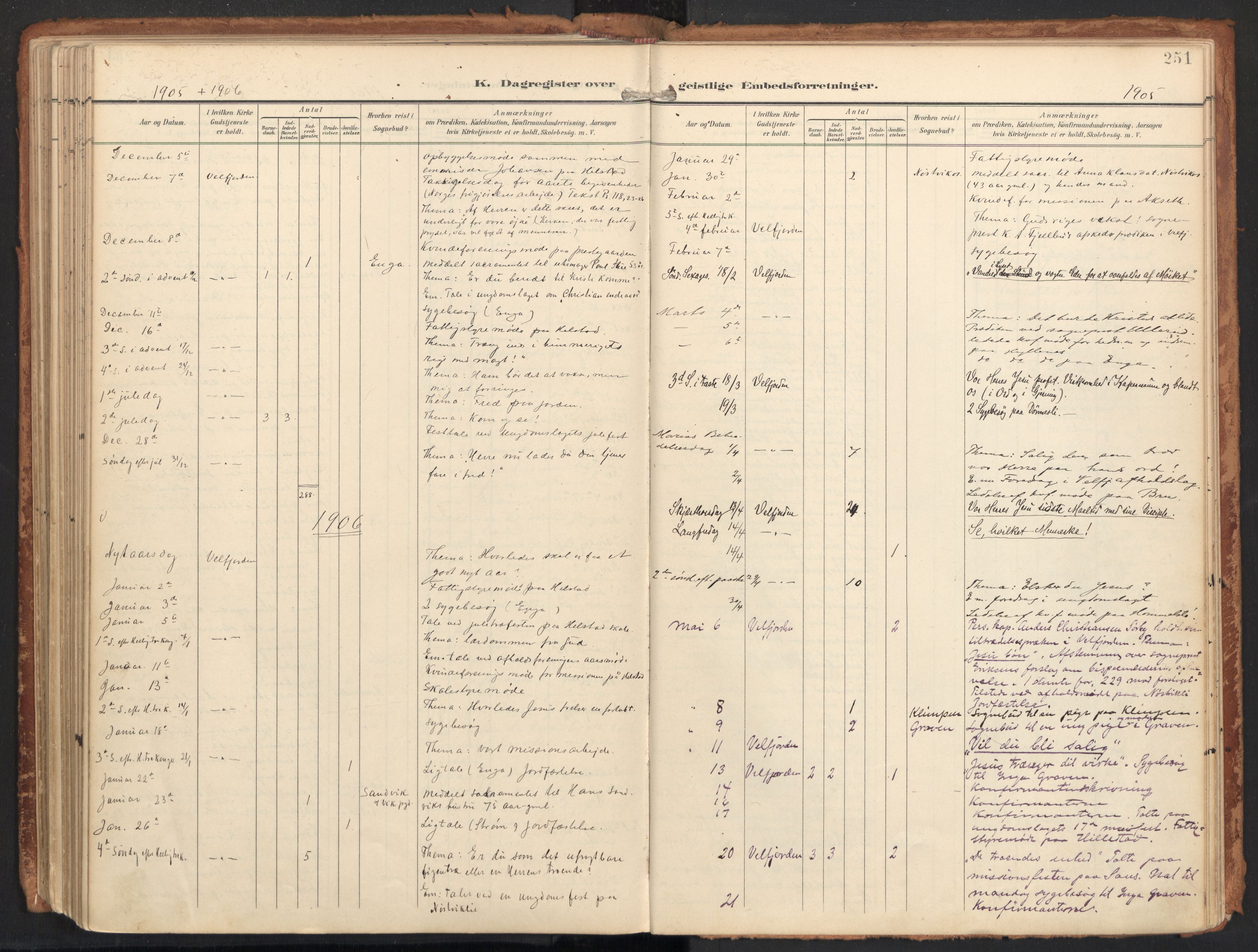 Ministerialprotokoller, klokkerbøker og fødselsregistre - Nordland, AV/SAT-A-1459/814/L0227: Ministerialbok nr. 814A08, 1899-1920, s. 251