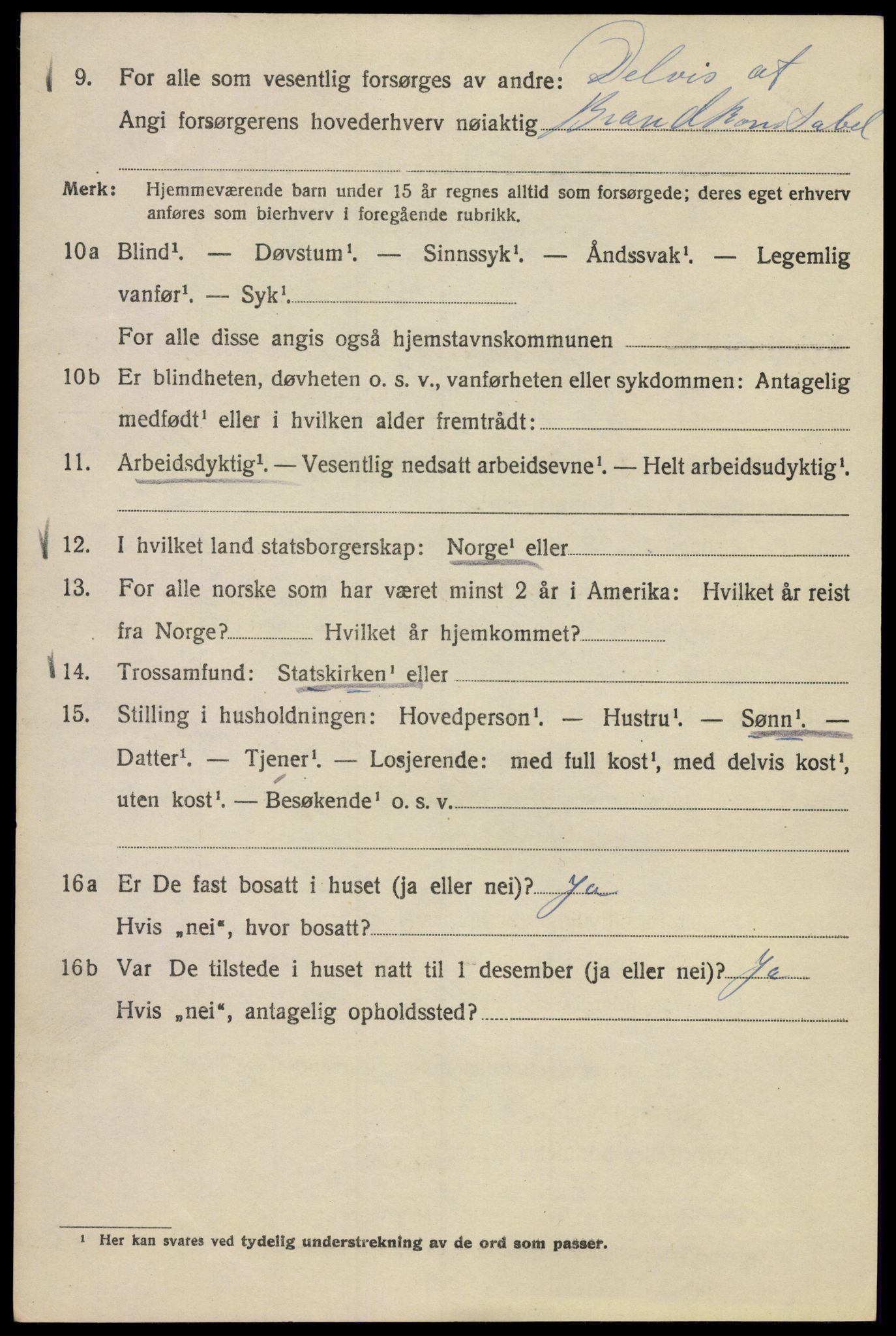 SAO, Folketelling 1920 for 0301 Kristiania kjøpstad, 1920, s. 505184
