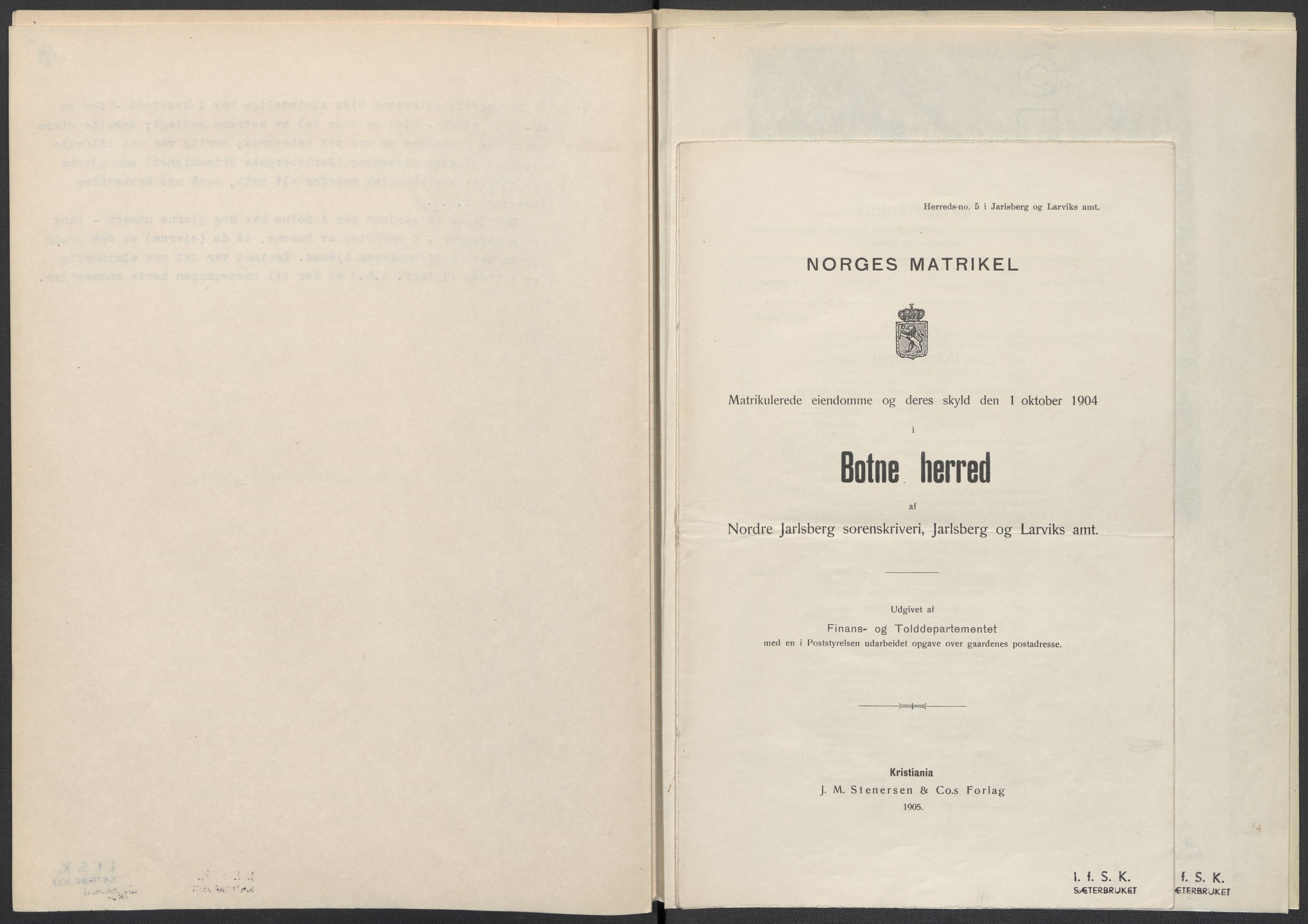 Instituttet for sammenlignende kulturforskning, AV/RA-PA-0424/F/Fc/L0006/0003: Eske B6: / Vestfold (perm XV), 1932-1935