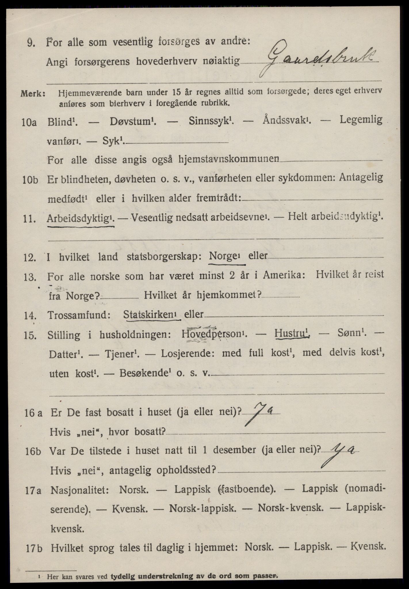 SAT, Folketelling 1920 for 1630 Å herred, 1920, s. 2669