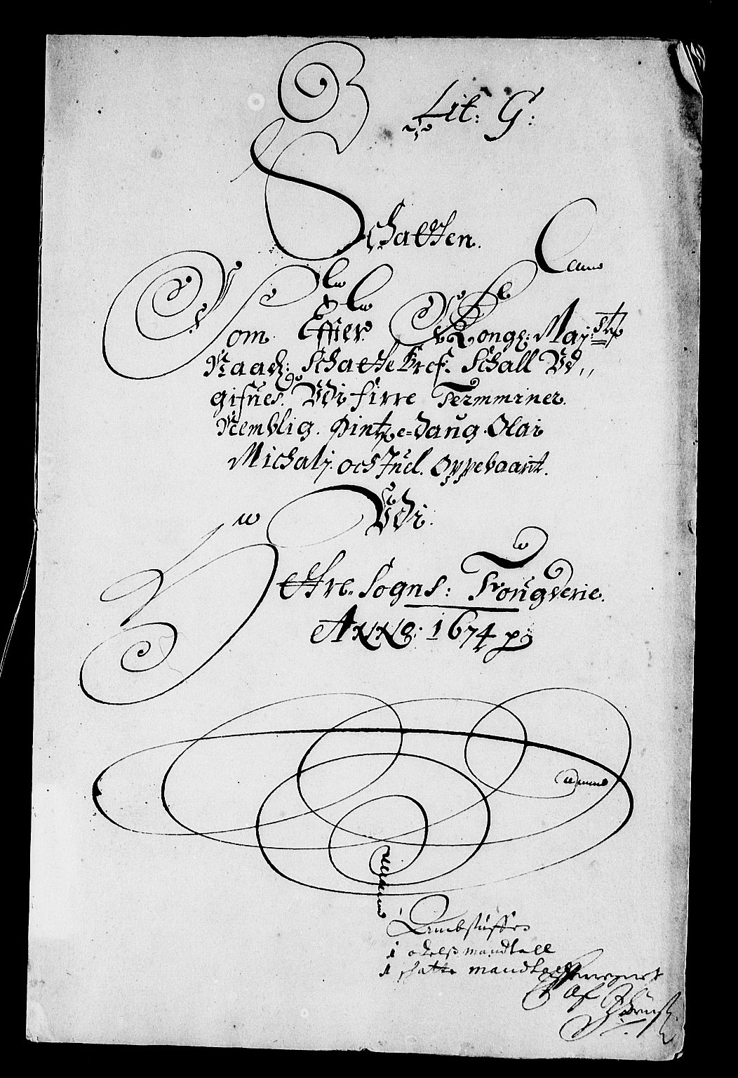 Rentekammeret inntil 1814, Reviderte regnskaper, Stiftamtstueregnskaper, Bergen stiftamt, RA/EA-6043/R/Rc/L0038: Bergen stiftamt, 1673-1674