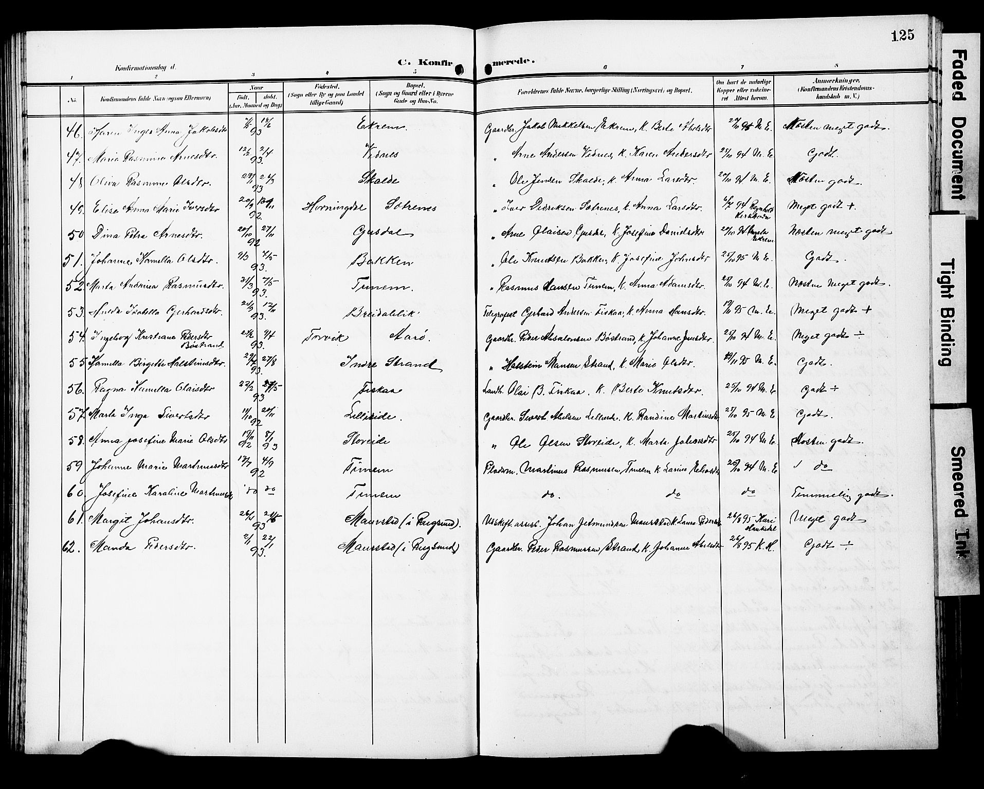 Ministerialprotokoller, klokkerbøker og fødselsregistre - Møre og Romsdal, AV/SAT-A-1454/501/L0018: Klokkerbok nr. 501C04, 1902-1930, s. 125