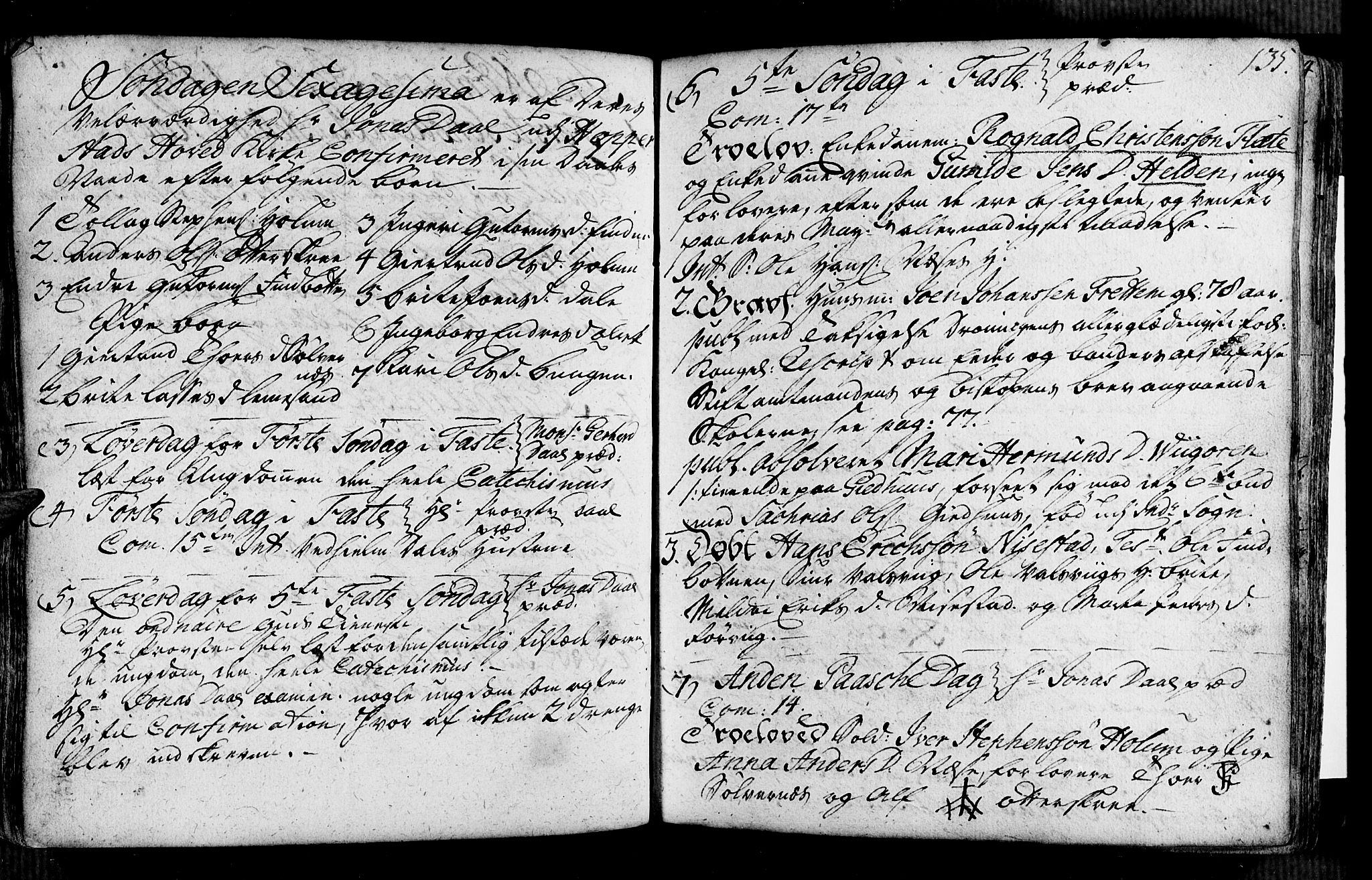 Vik sokneprestembete, AV/SAB-A-81501/H/Haa/Haaa/L0002: Ministerialbok nr. A 2 / 2, 1740-1756, s. 135