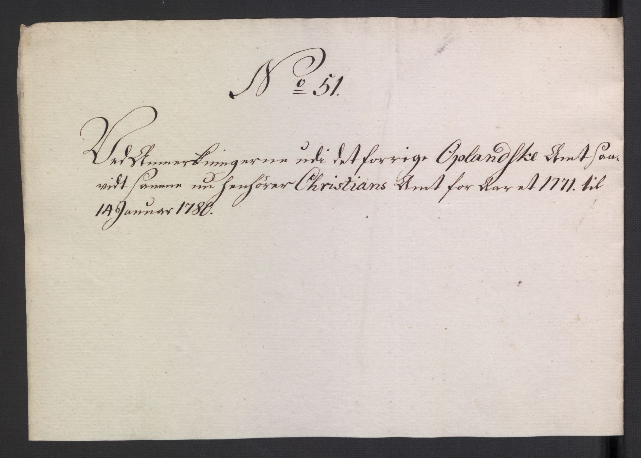 Rentekammeret inntil 1814, Reviderte regnskaper, Mindre regnskaper, AV/RA-EA-4068/Rb/L0014: Opplands amt, 1771-1779, s. 838