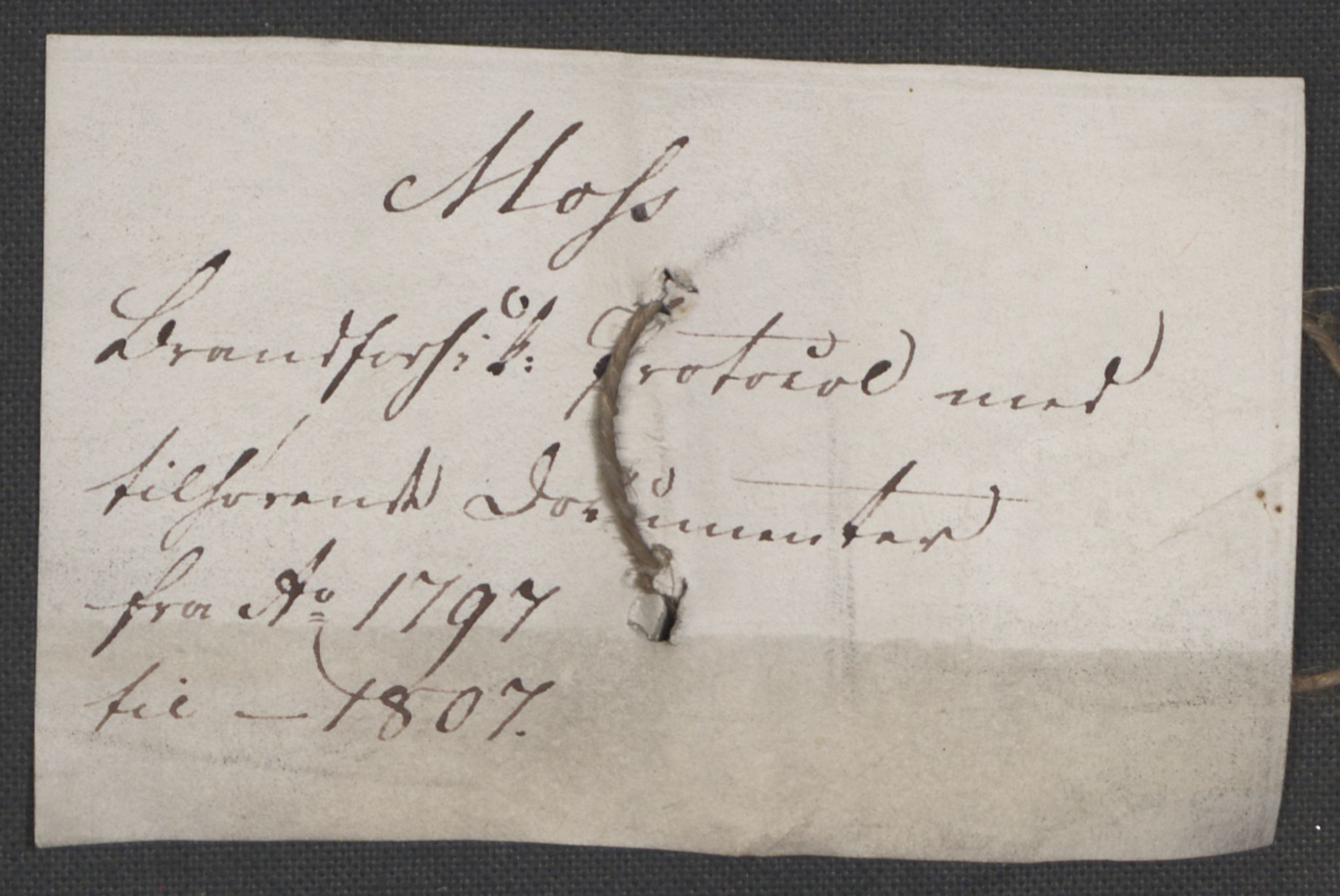 Kommersekollegiet, Brannforsikringskontoret 1767-1814, AV/RA-EA-5458/F/Fa/L0040/0006: Moss / Dokumenter, 1767-1807, s. 165