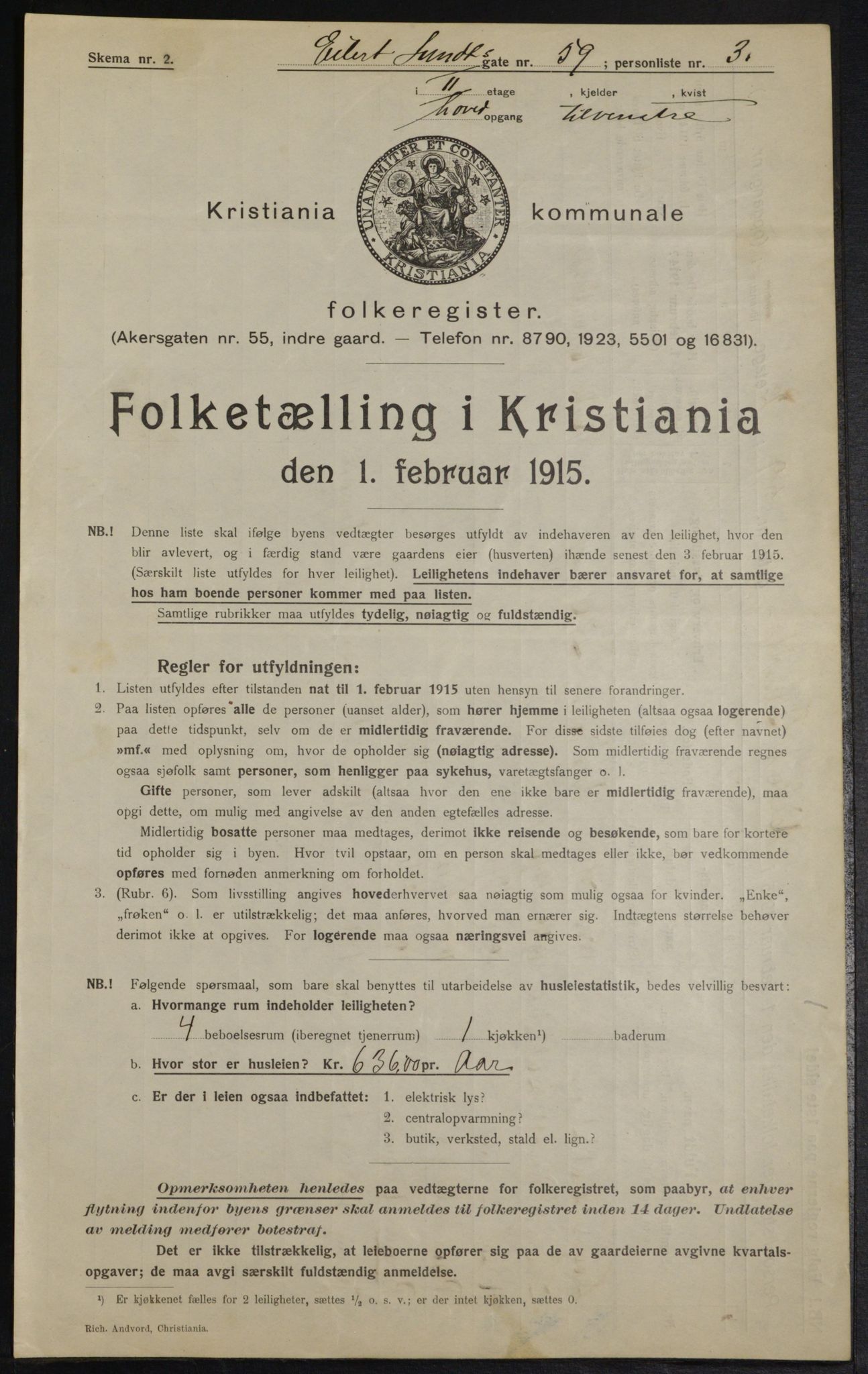 OBA, Kommunal folketelling 1.2.1915 for Kristiania, 1915, s. 19128