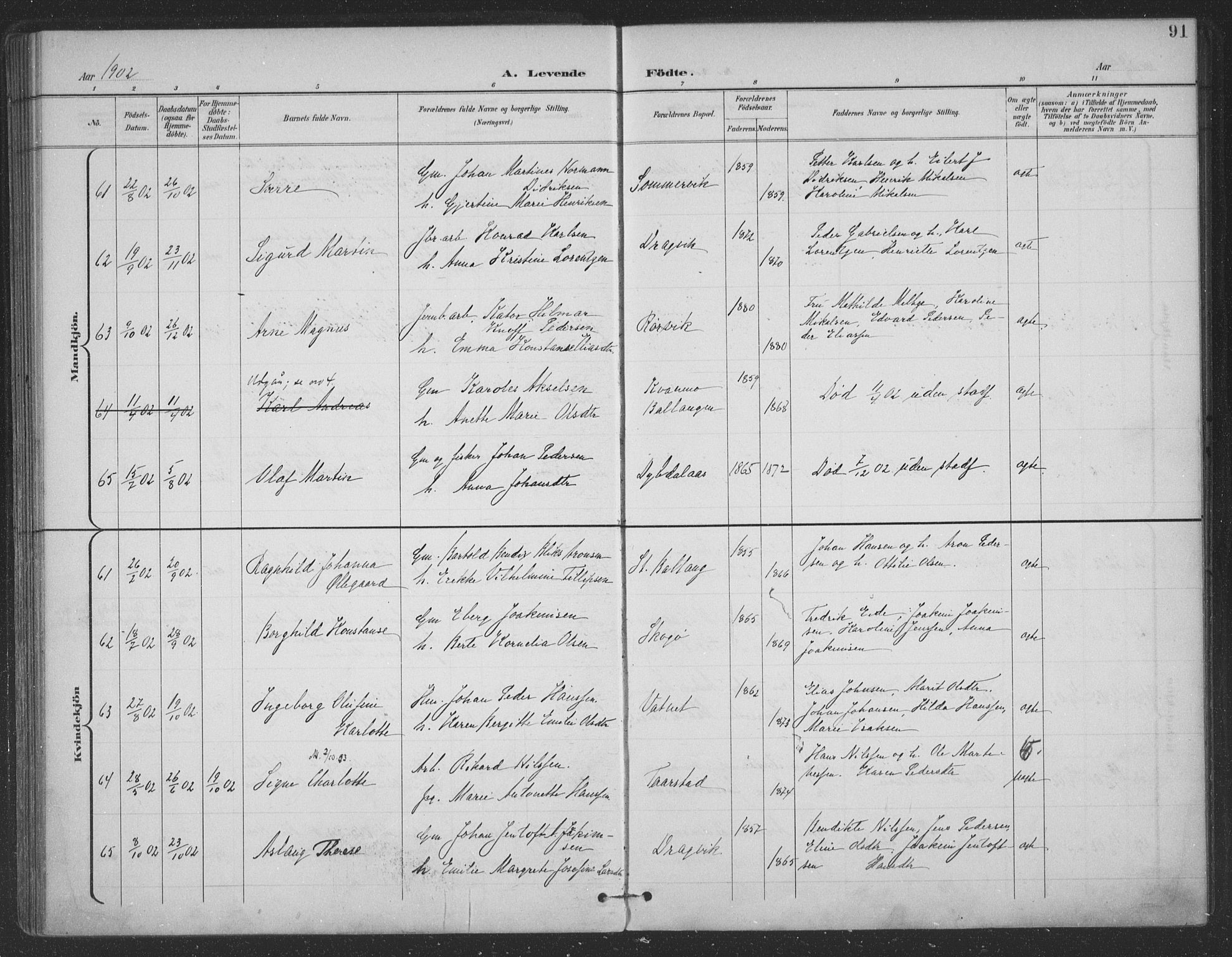 Ministerialprotokoller, klokkerbøker og fødselsregistre - Nordland, AV/SAT-A-1459/863/L0899: Ministerialbok nr. 863A11, 1897-1906, s. 91