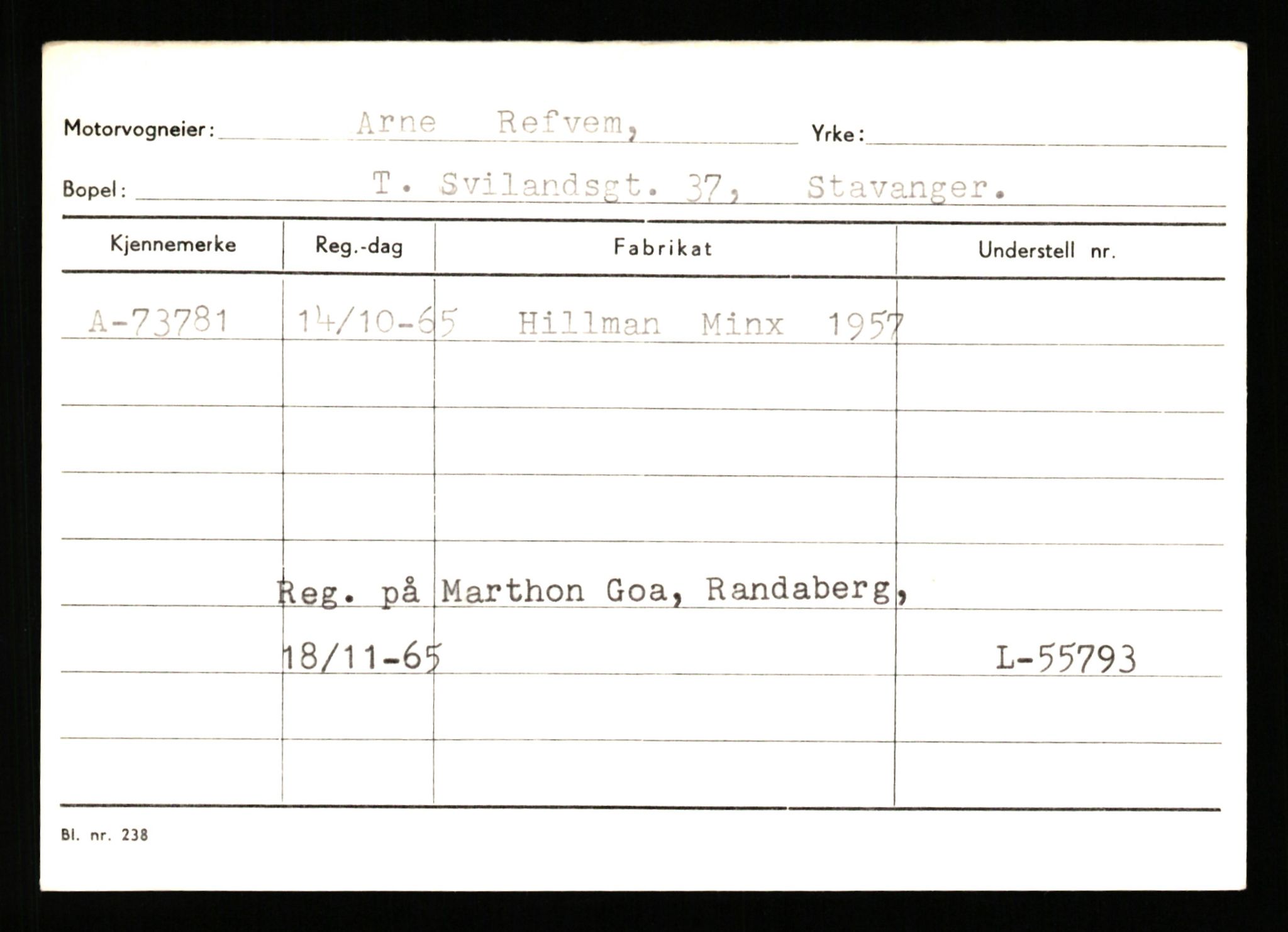 Stavanger trafikkstasjon, AV/SAST-A-101942/0/G/L0008: Registreringsnummer: 67519 - 84533, 1930-1971, s. 941